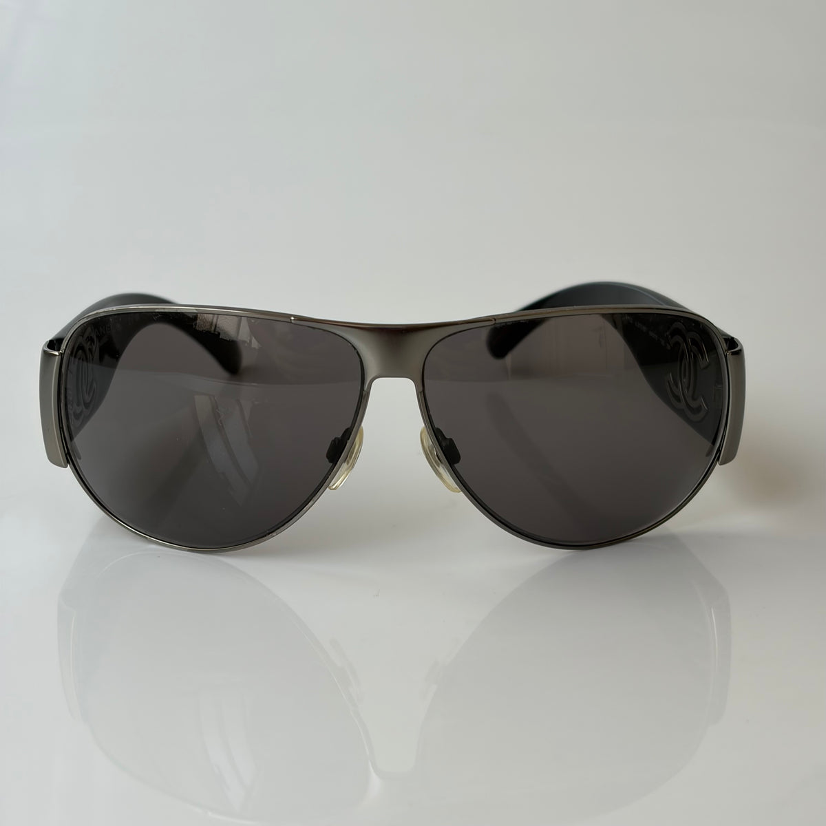 Chanel Logo Aviator Sunglasses