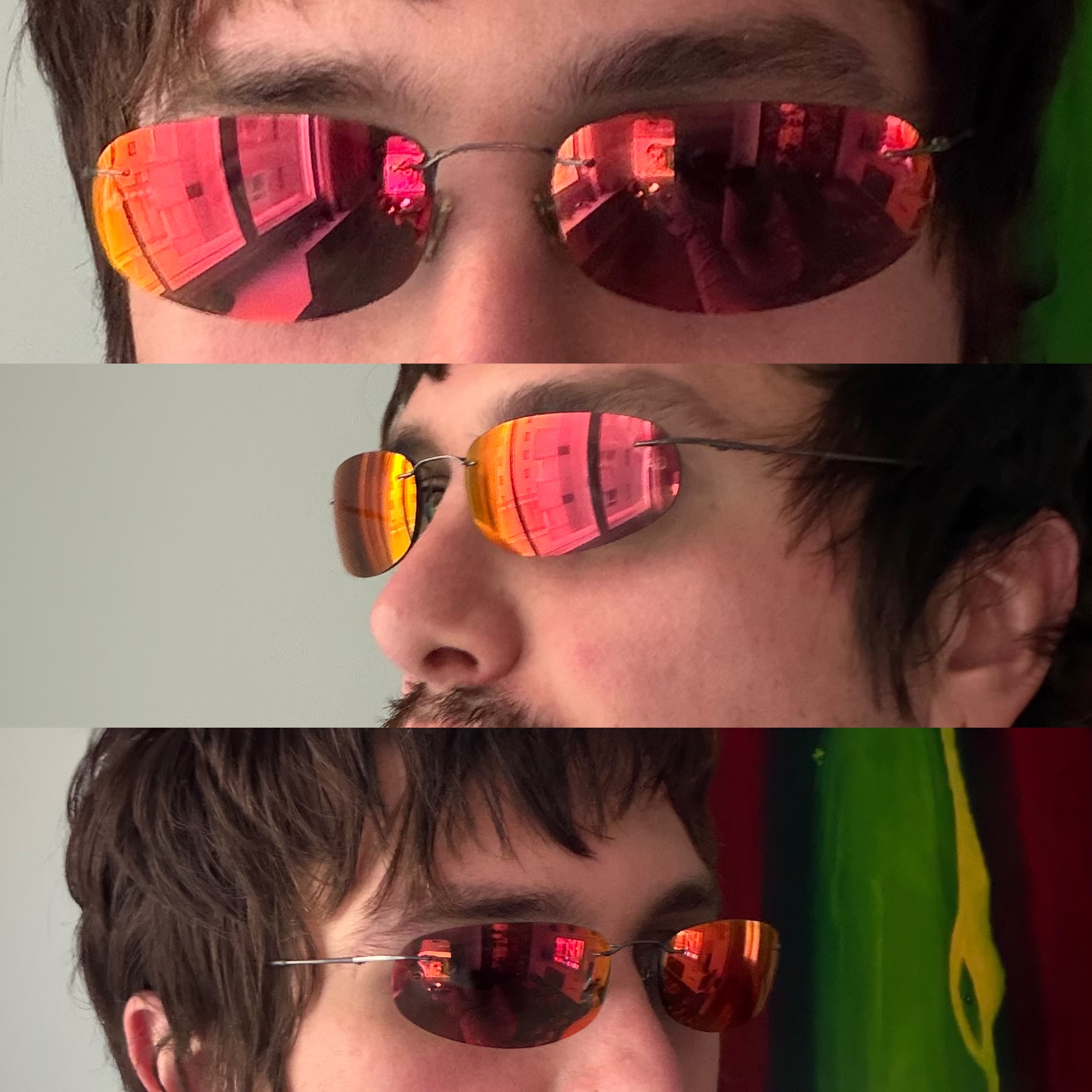 Giorgio Armani Red Sunglasses