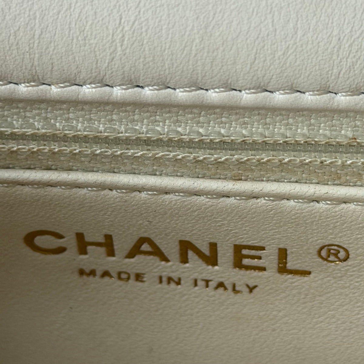 Chanel White Top Handle