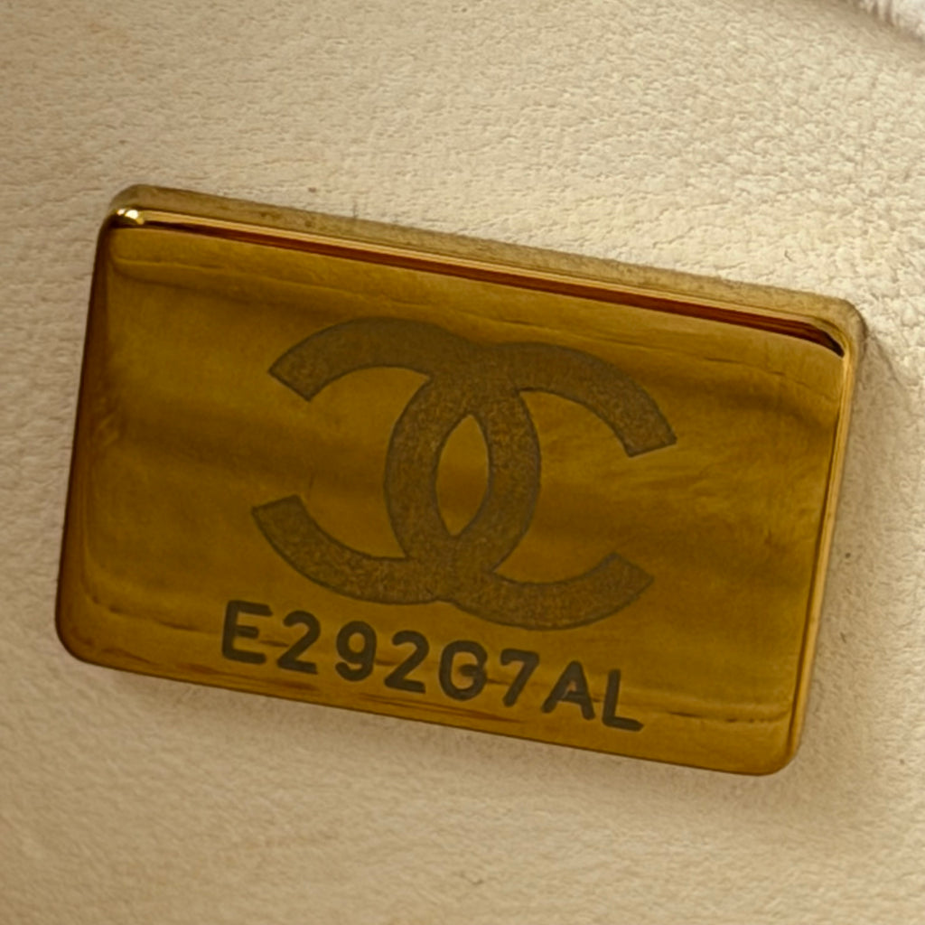 Chanel White Top Handle