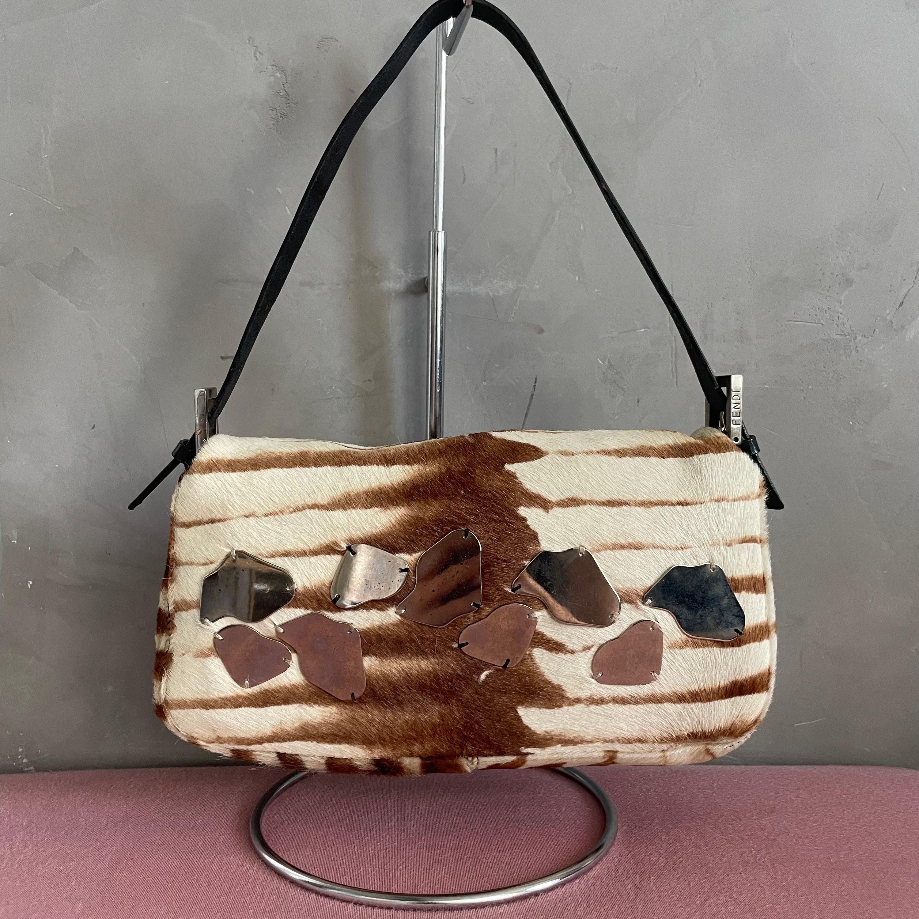 Fendi Limited Baguette: Pony Hair + Mirrors