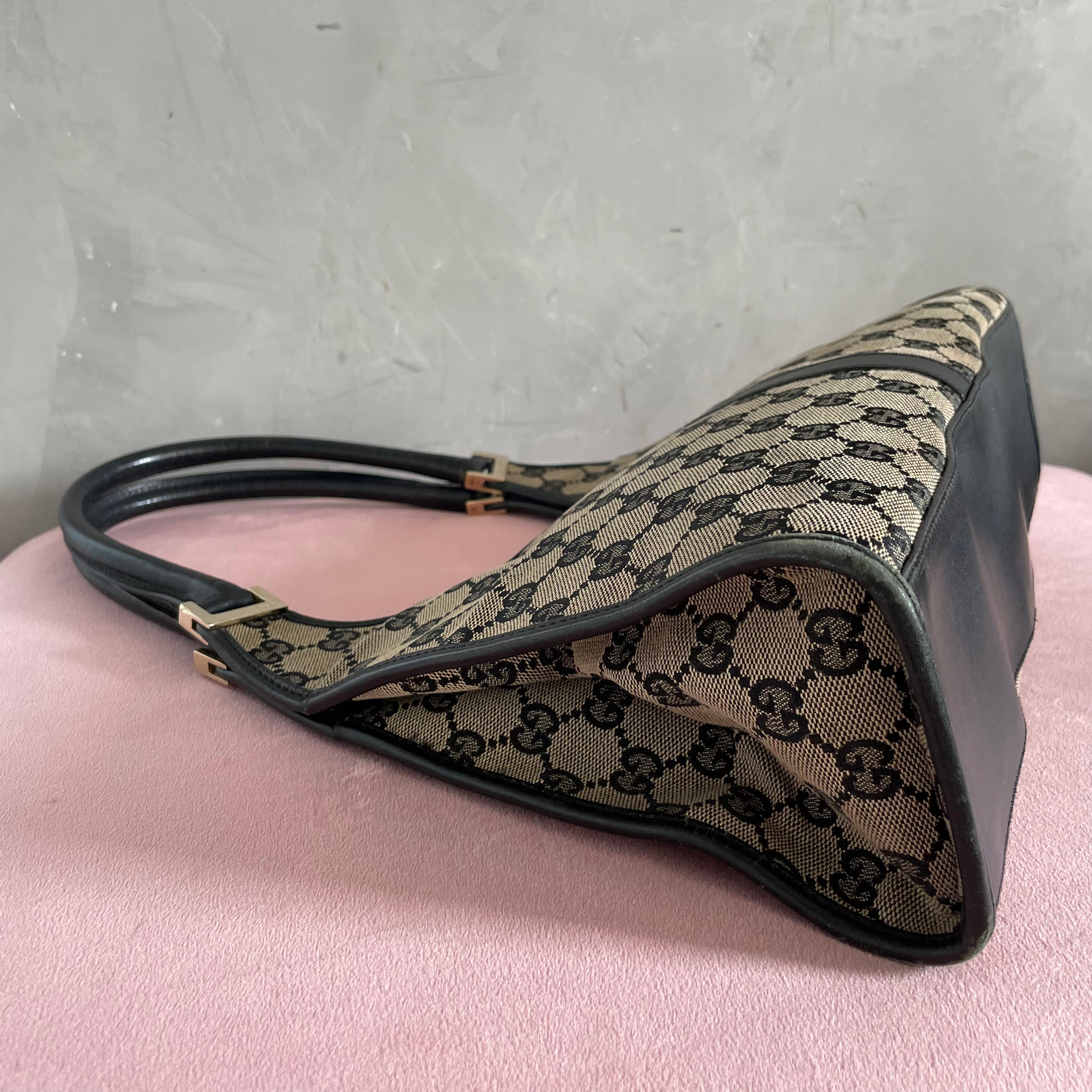 Gucci Monogram Shoulder Jackie Bag