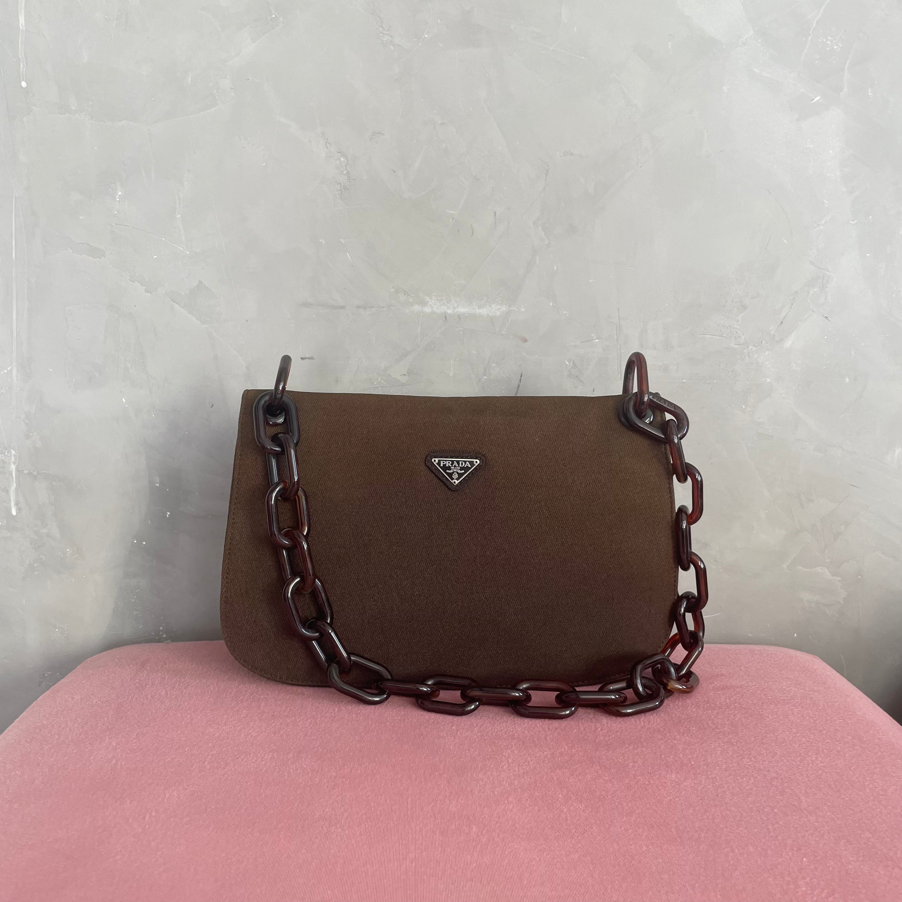 Prada Acrylic Brown Bag