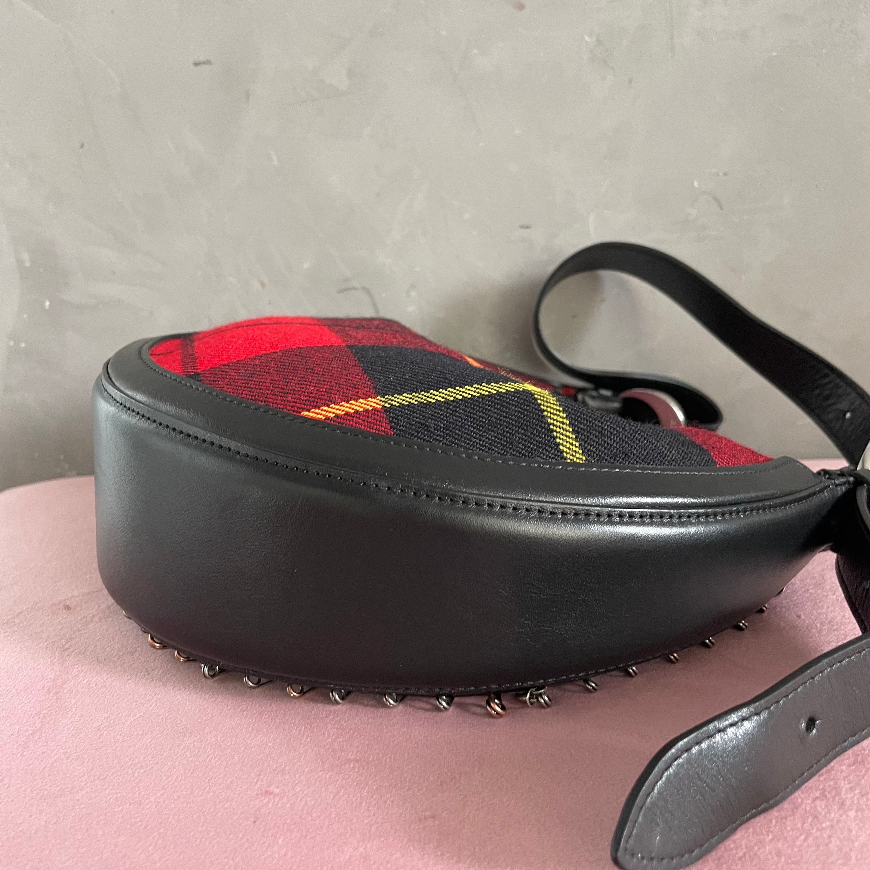 Marine Serre Tartan Pin Bag