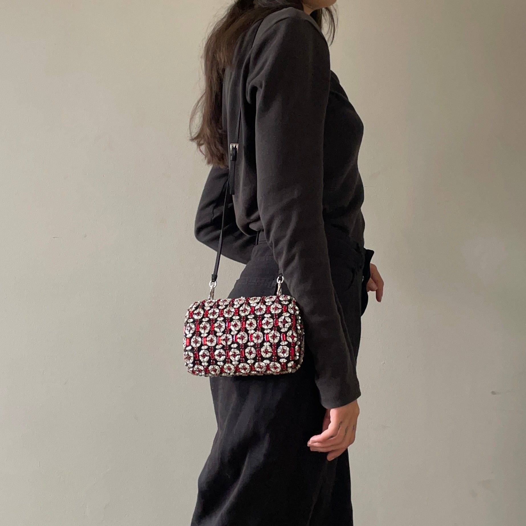 Prada Crystal Clutch
