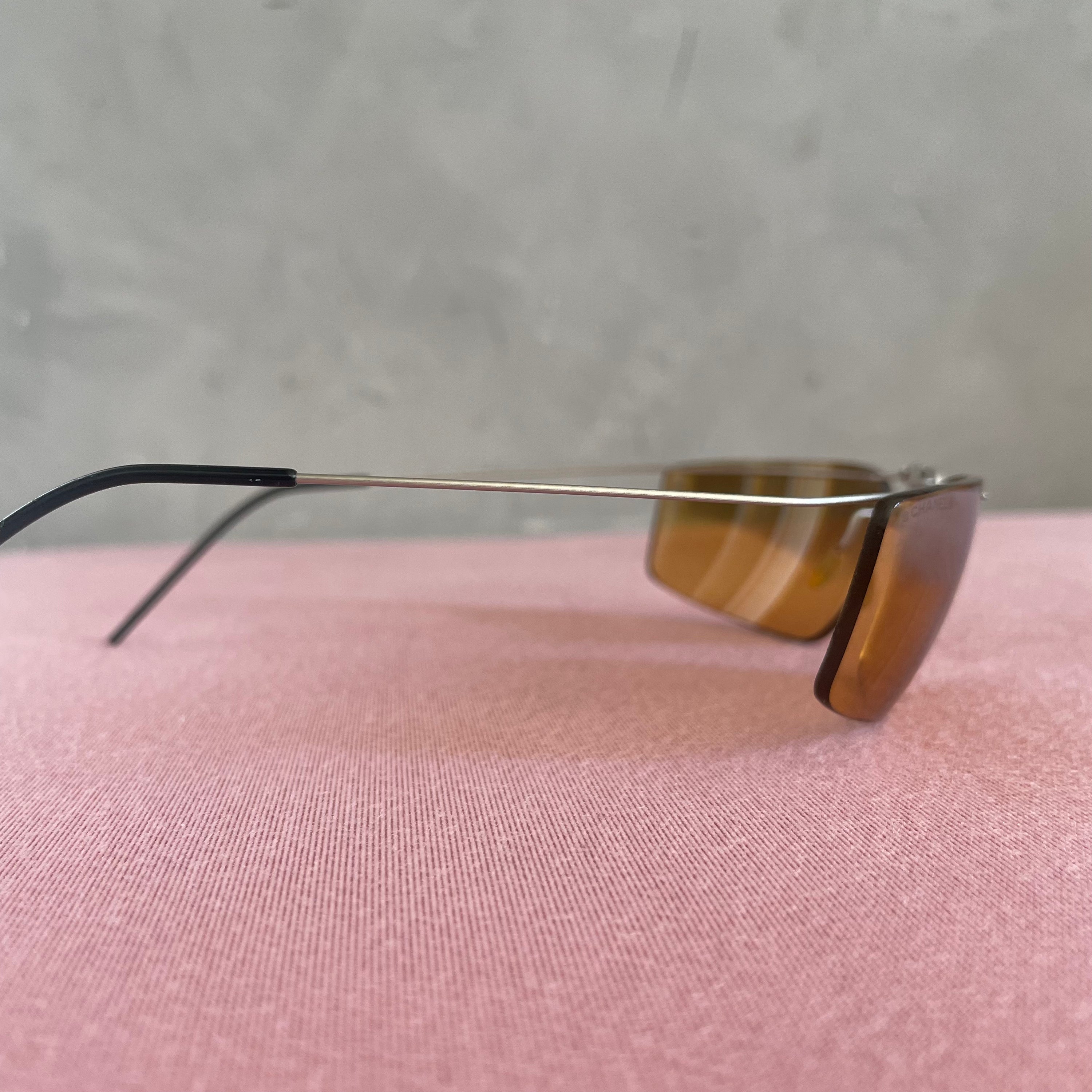 Chanel Logo Orange Sunglasses