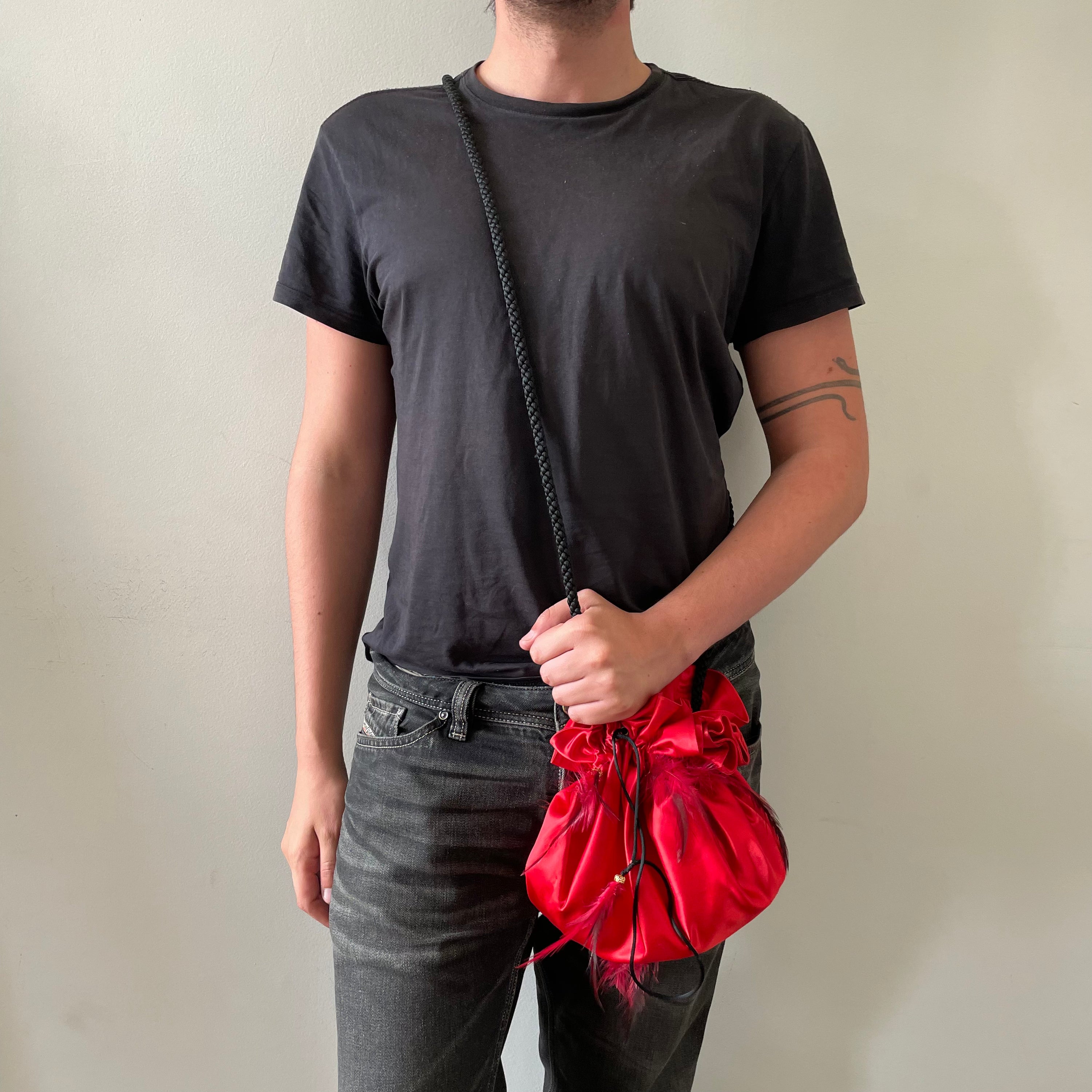 Yves Saint Laurent Vintage Satin Bucket
