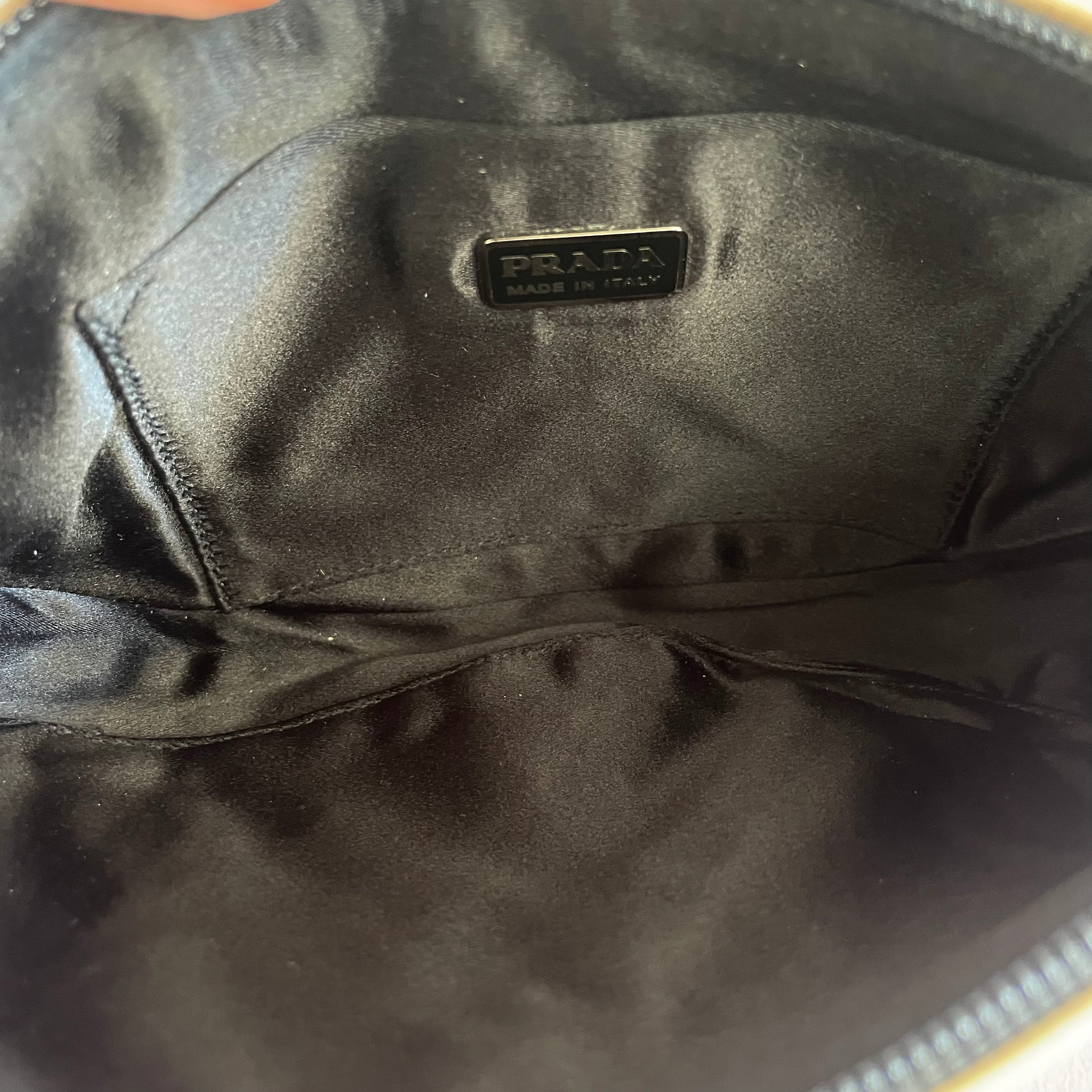 Prada Satin Embroided Bag