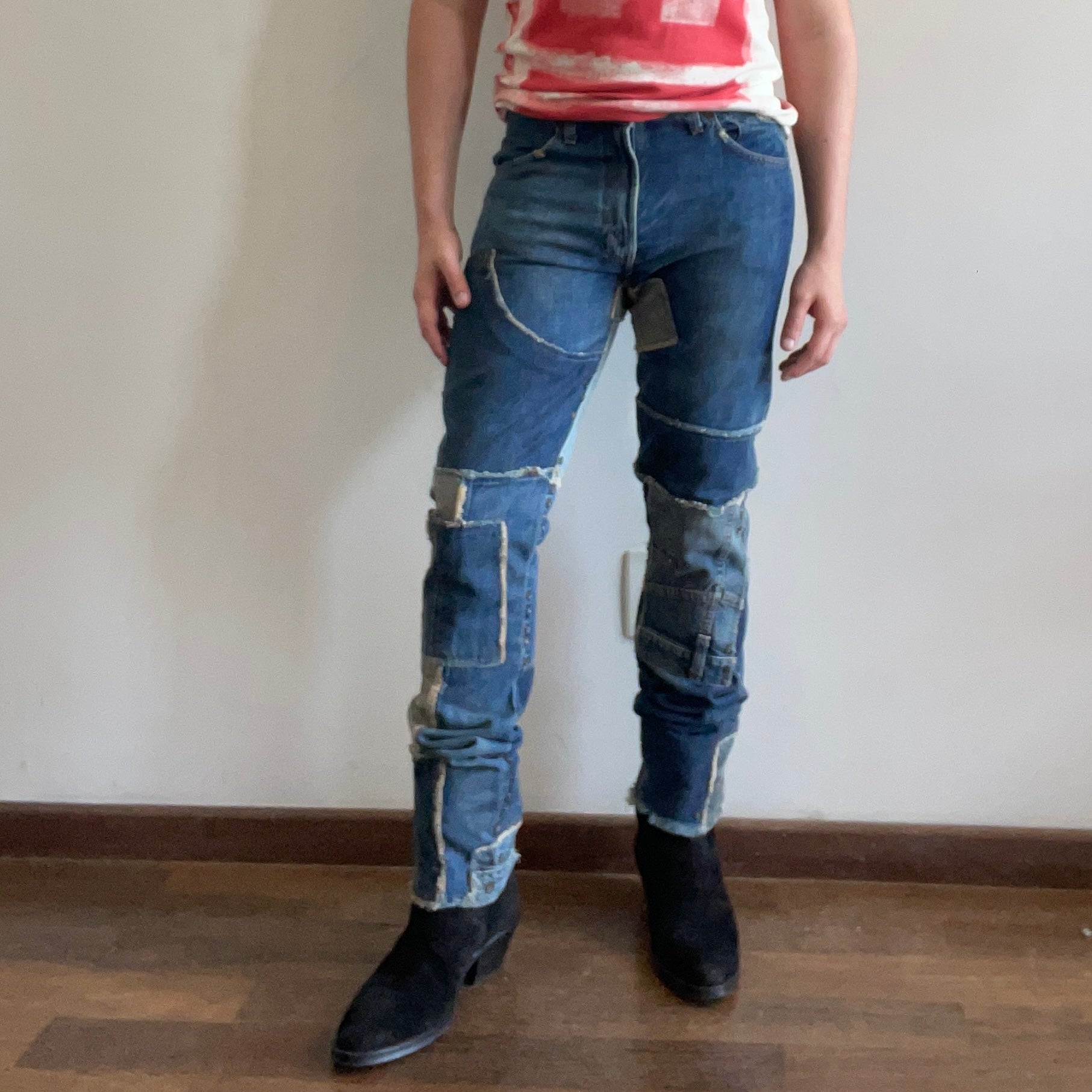 Levis Jeans Patchwork