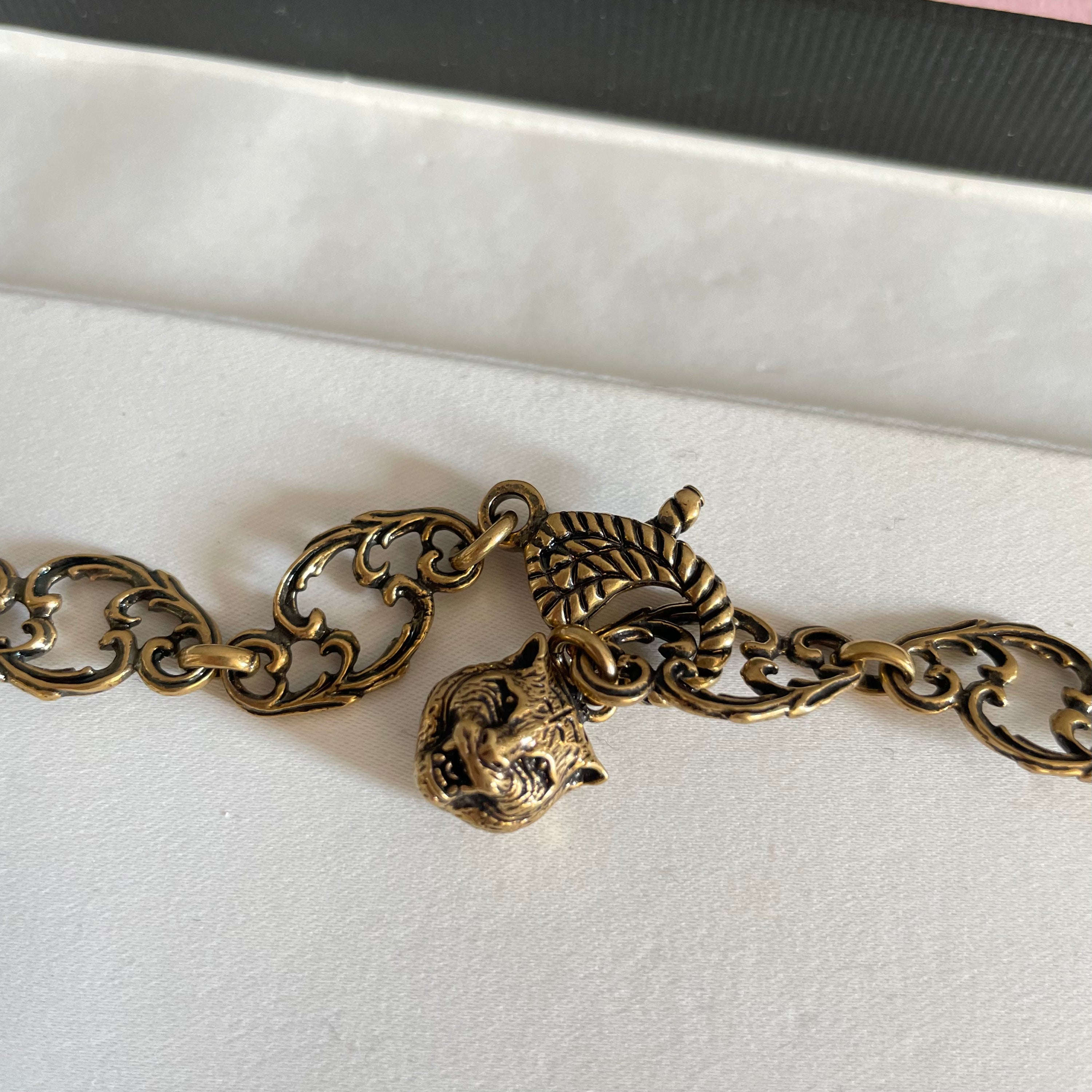 Gucci Logo Stones Necklace