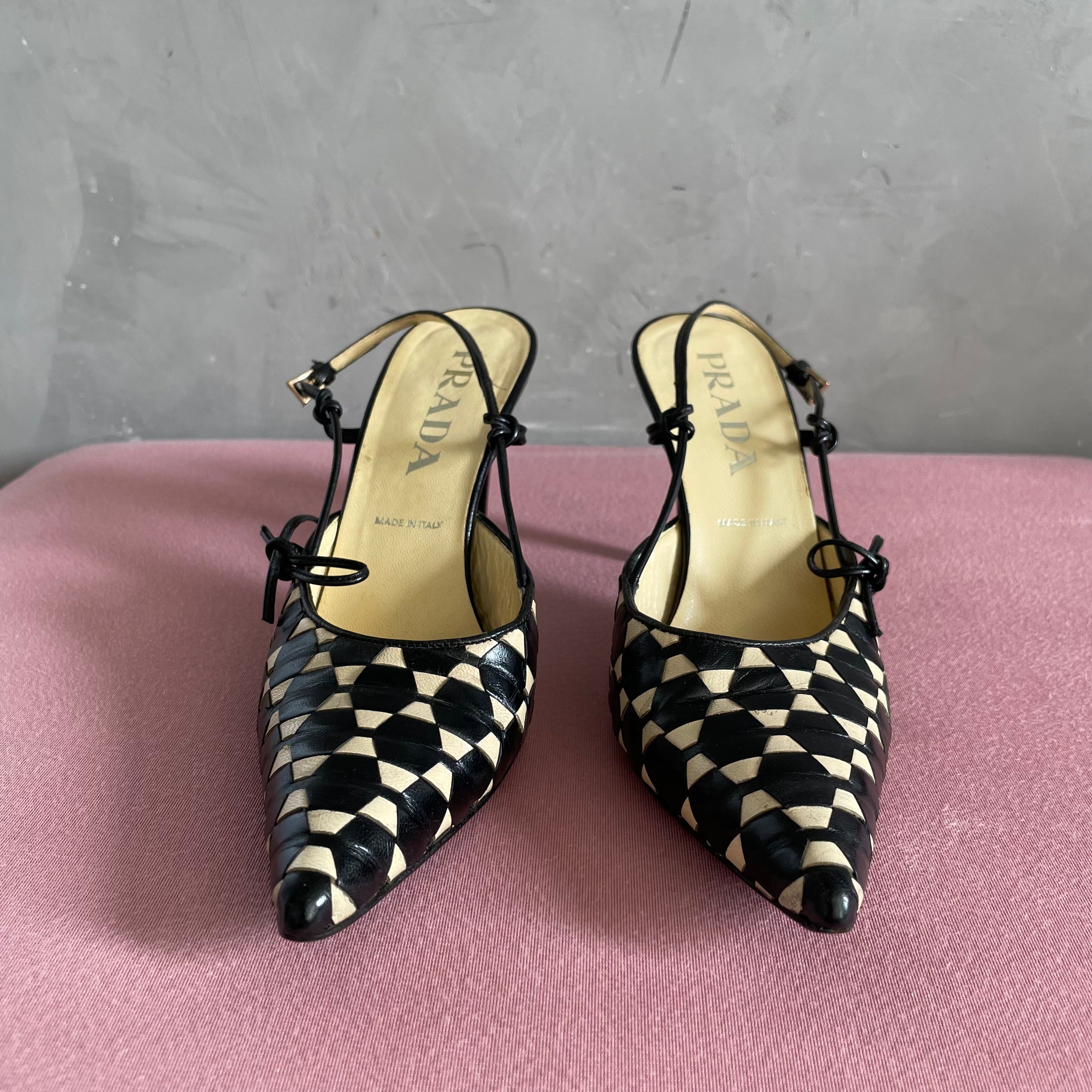 Prada B&W Heels