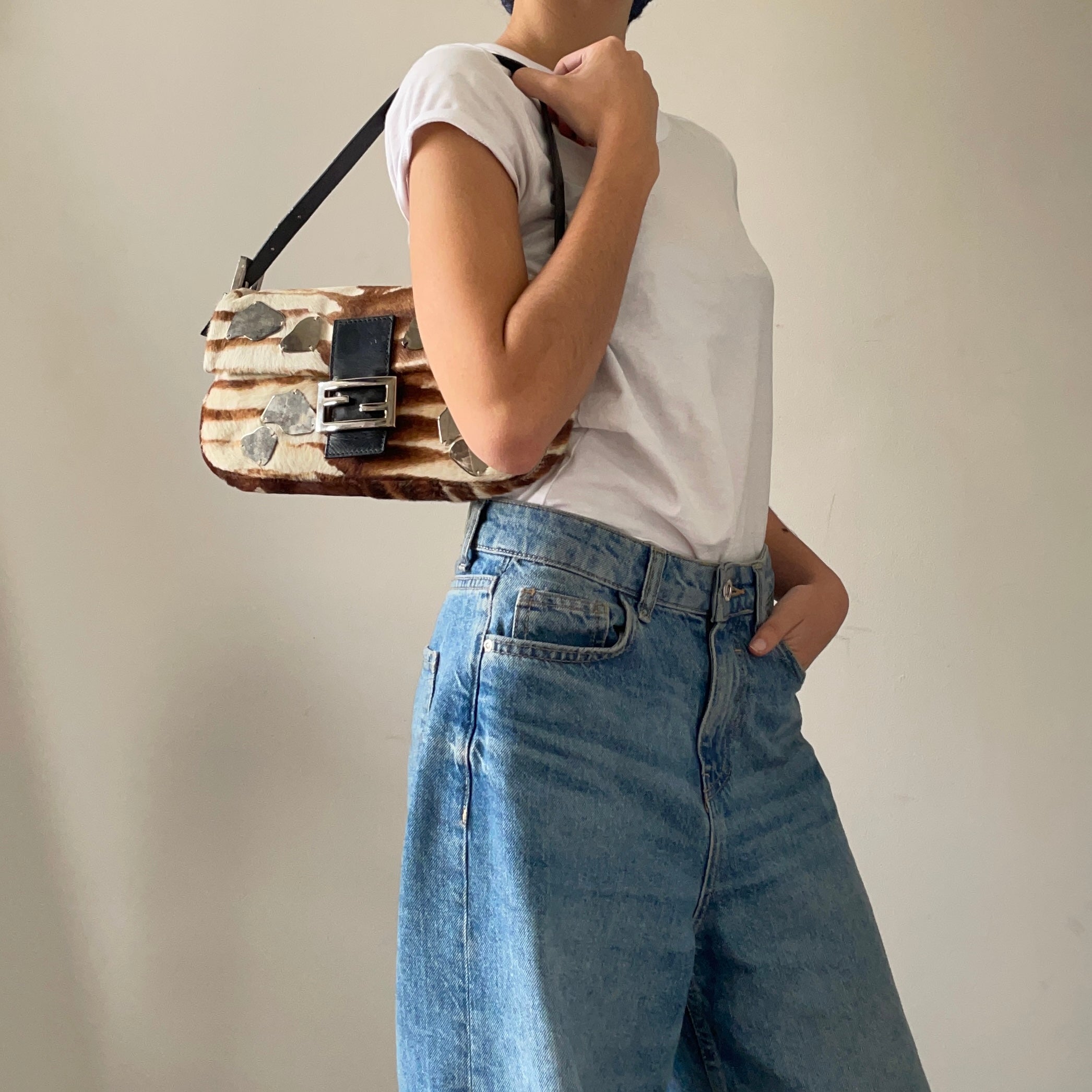 Fendi Limited Baguette: Pony Hair + Mirrors