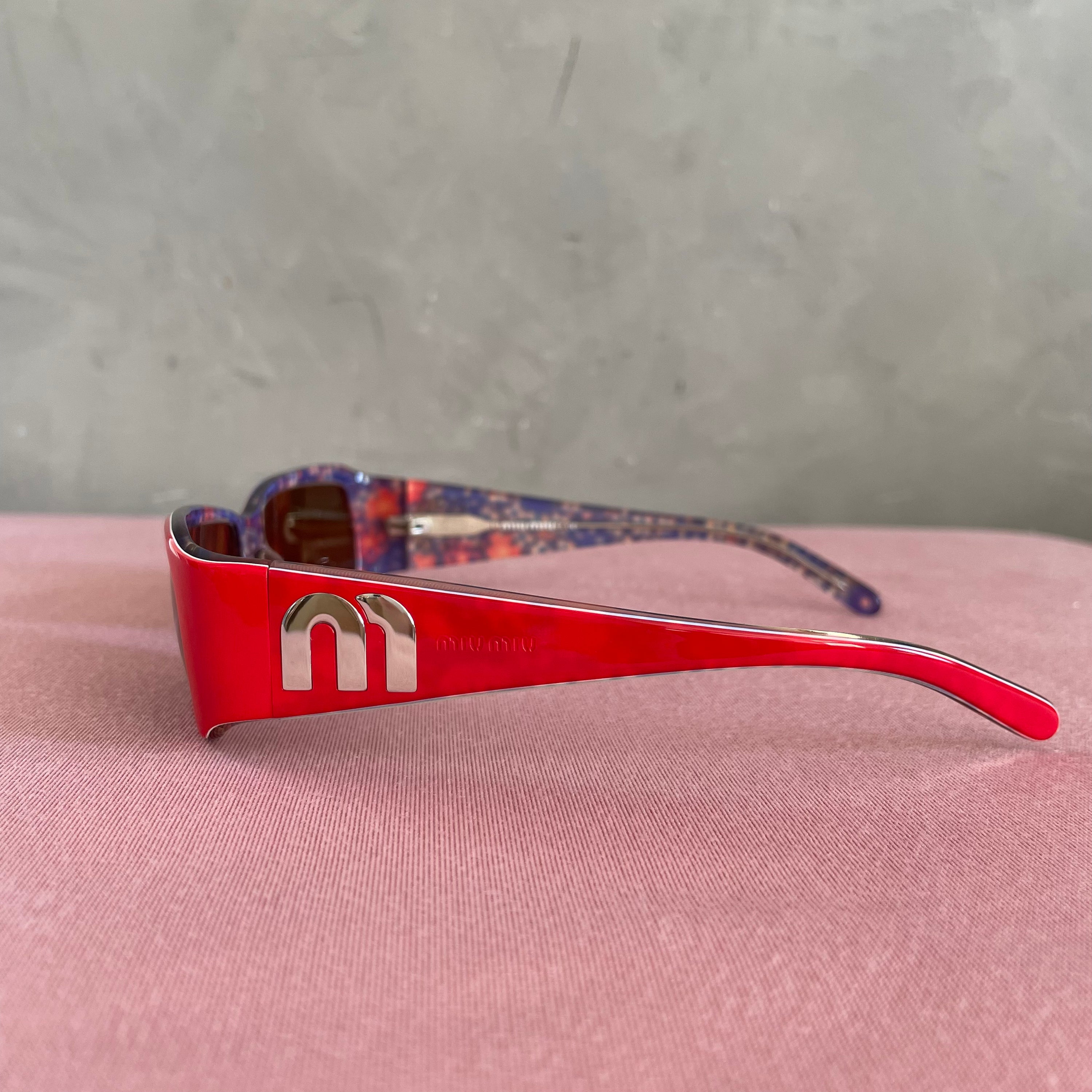 Miu Miu SMU04F Red Sunglasses