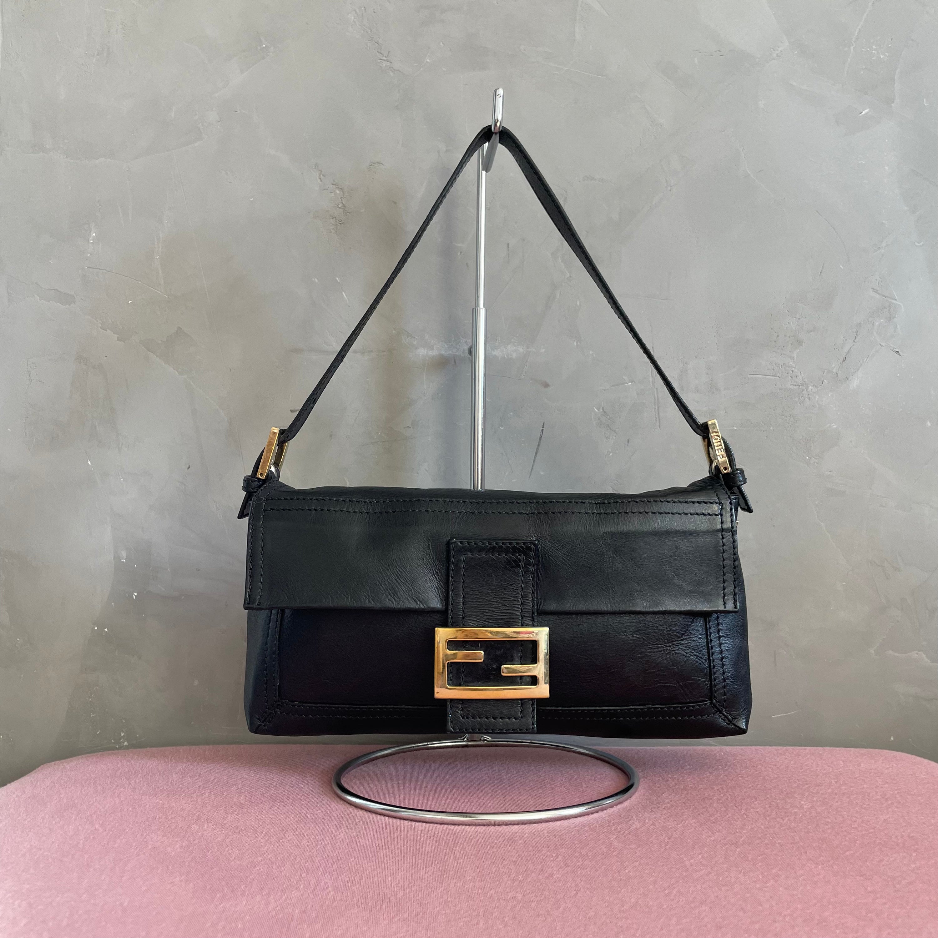 Fendi Leather Baguette