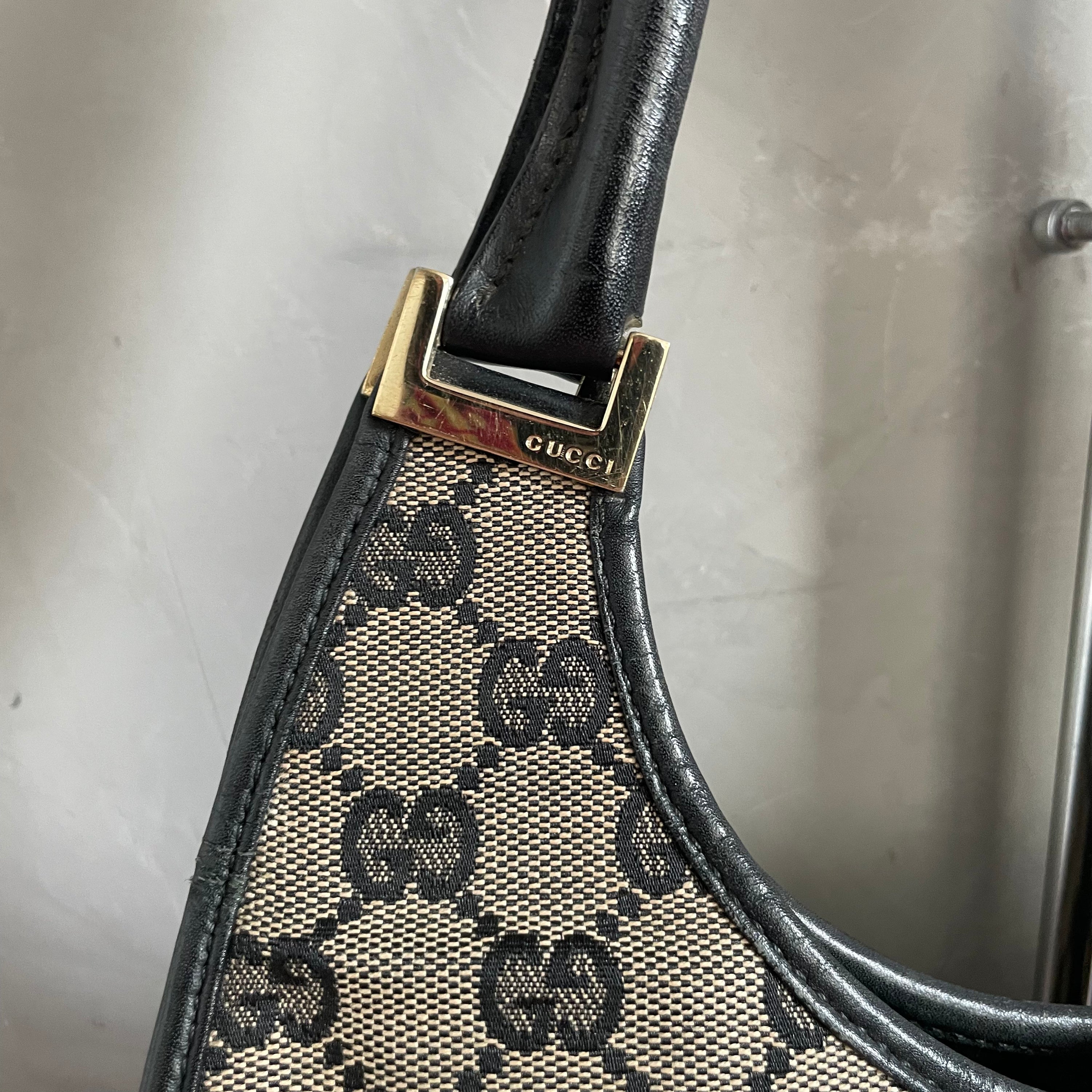 Gucci Monogram Shoulder Jackie Bag