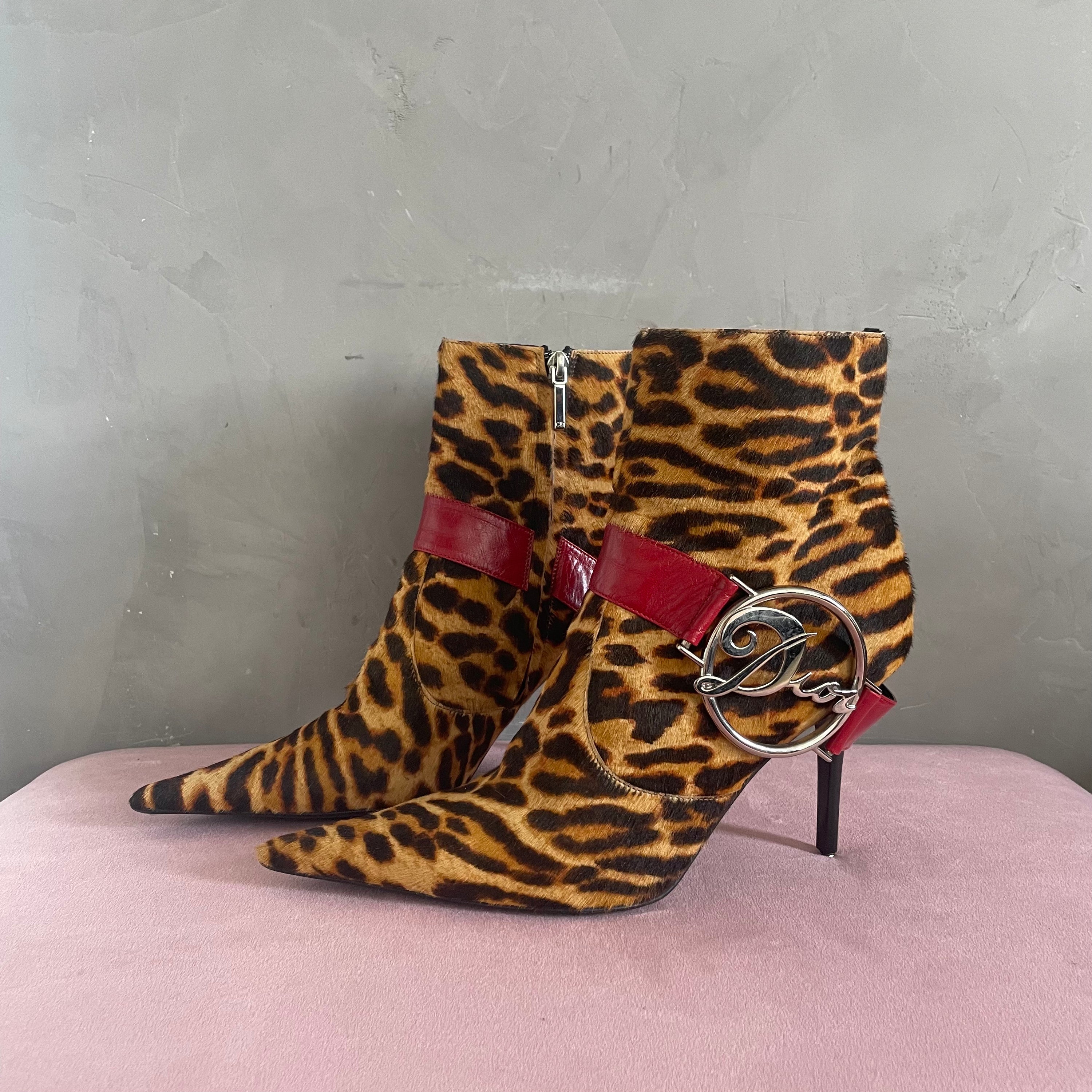 Dior Leopard Heels