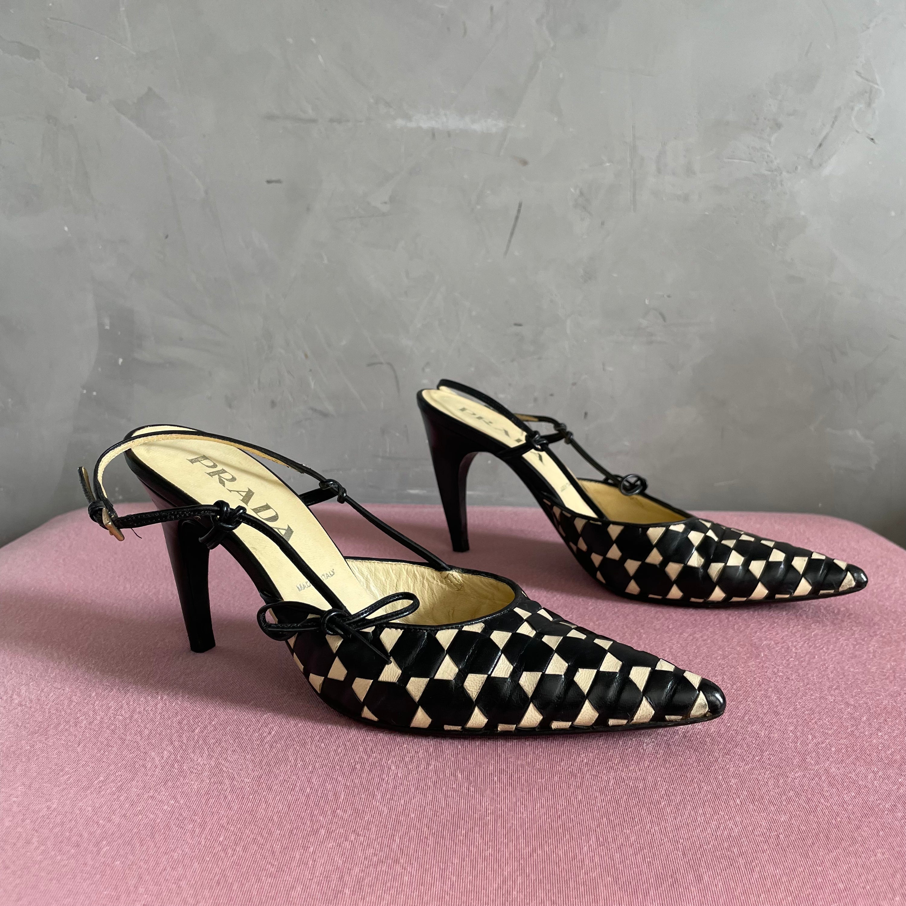 Prada B&W Heels