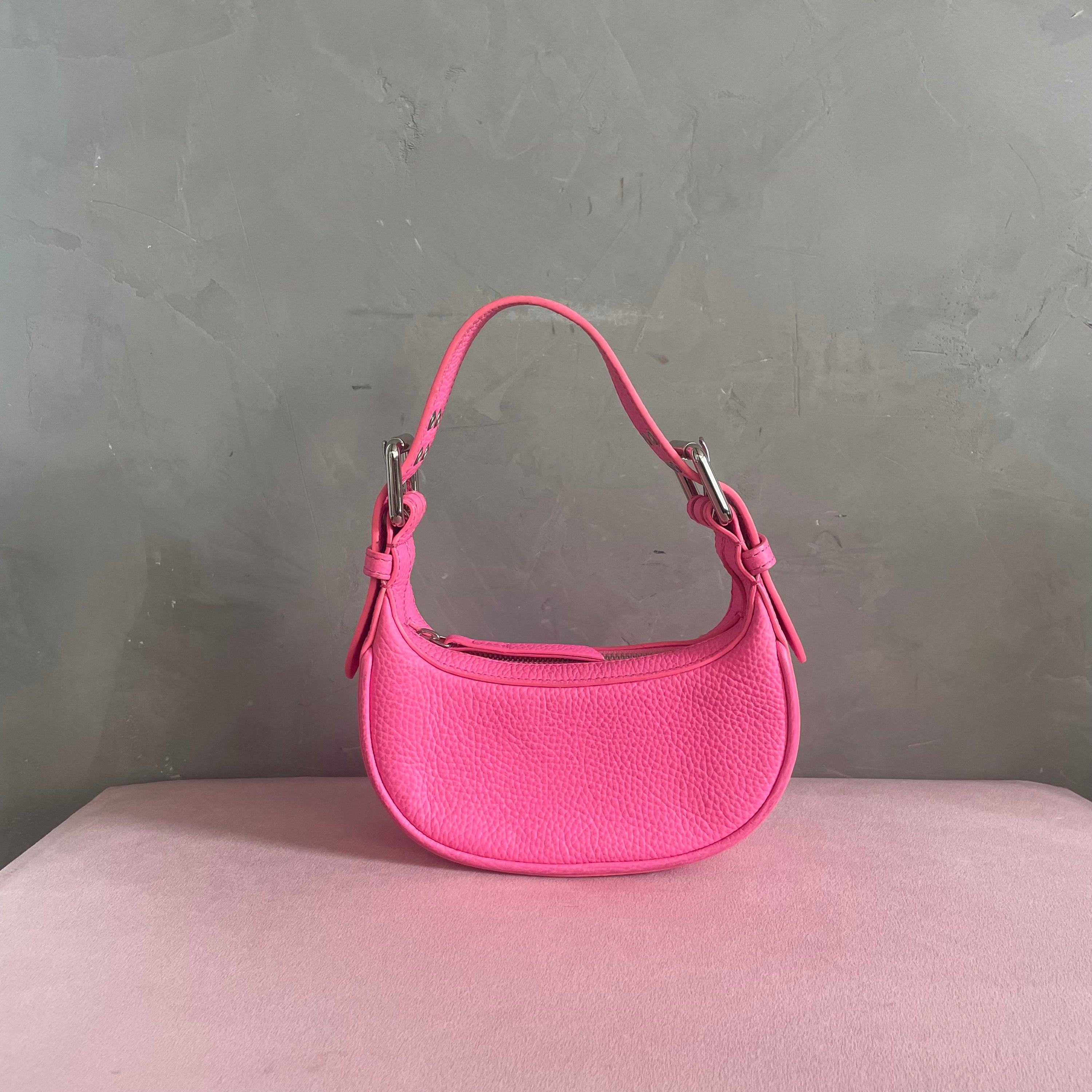 BY FAR Mini Pink Soho Bag