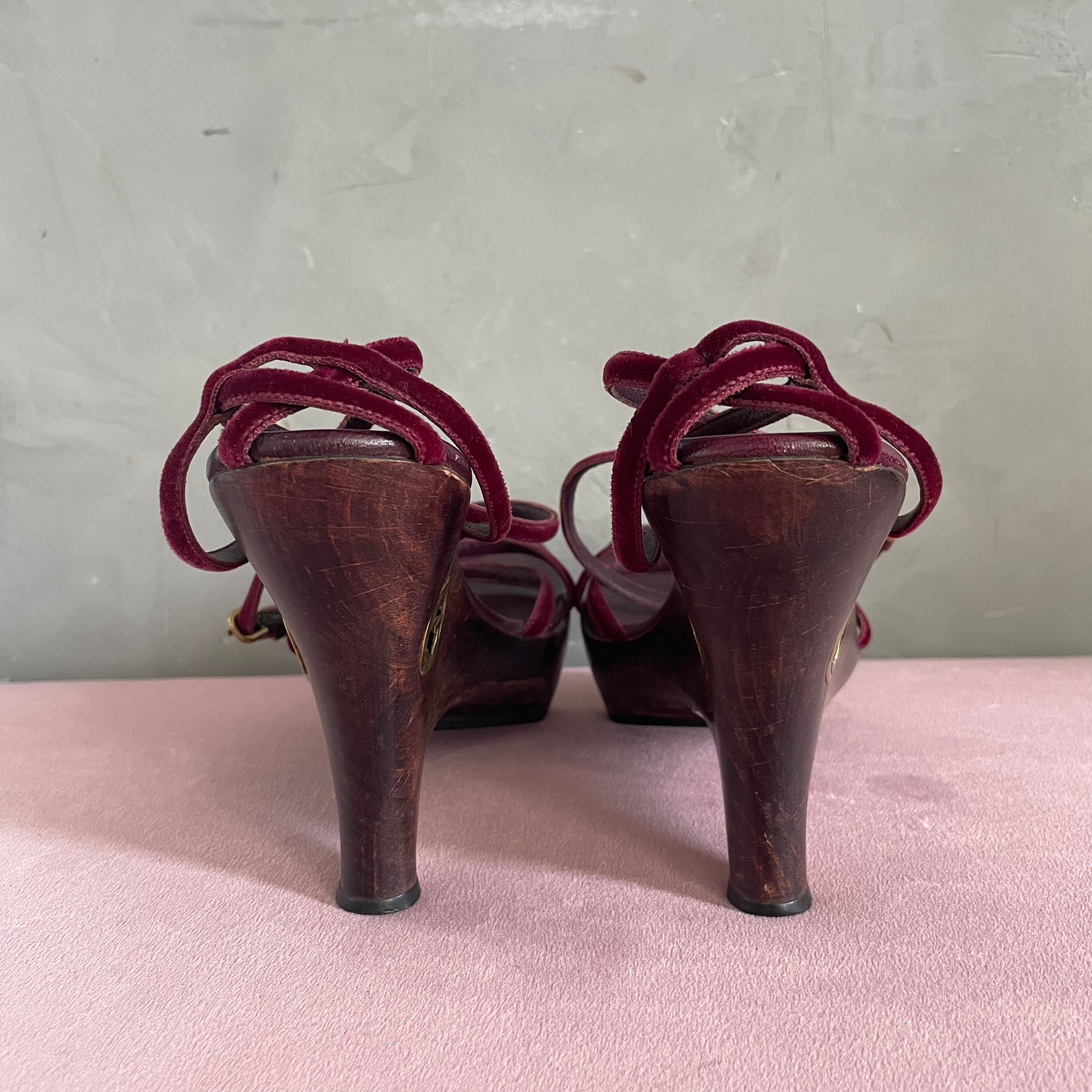 Gucci Wooden Wedge