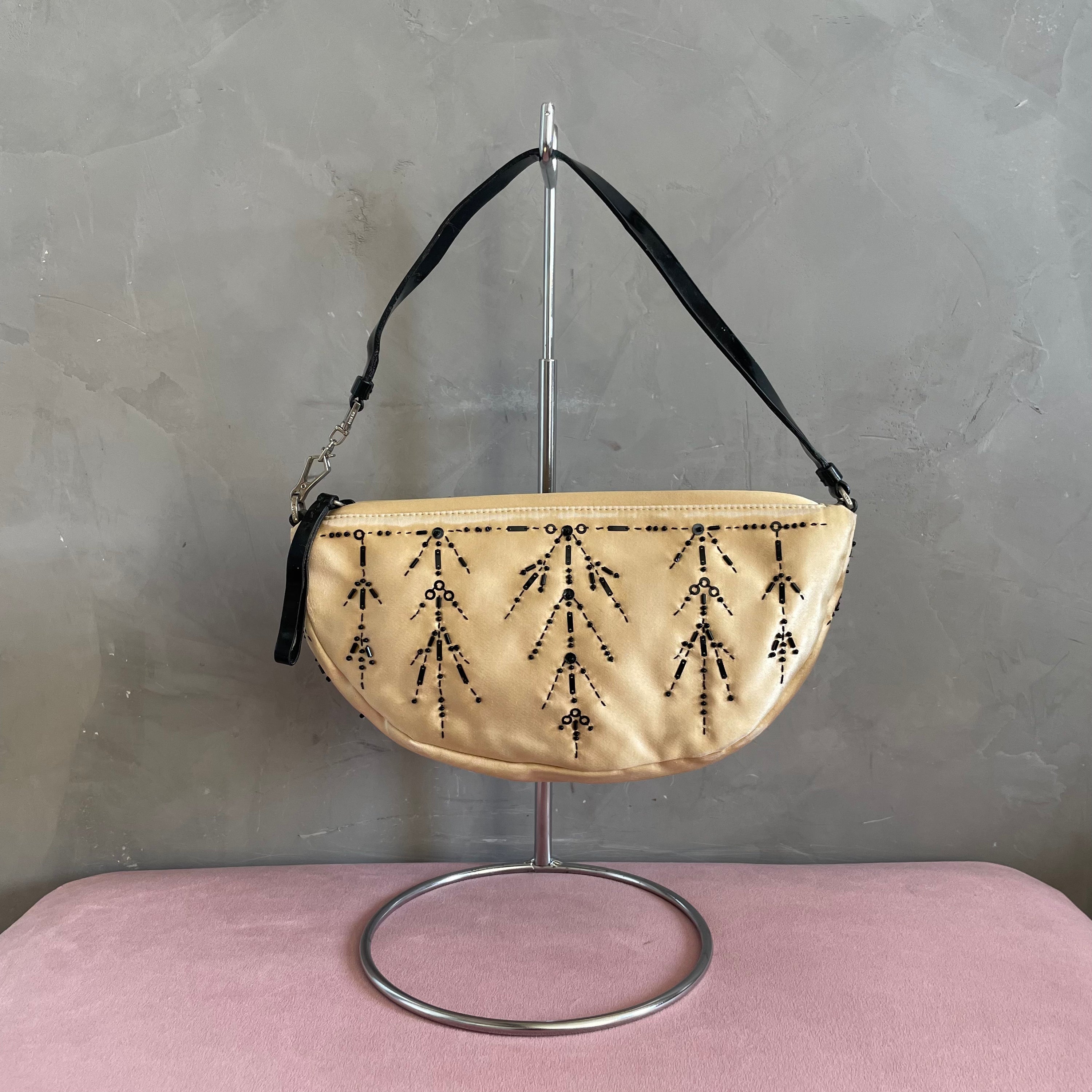 Prada Satin Embroided Bag