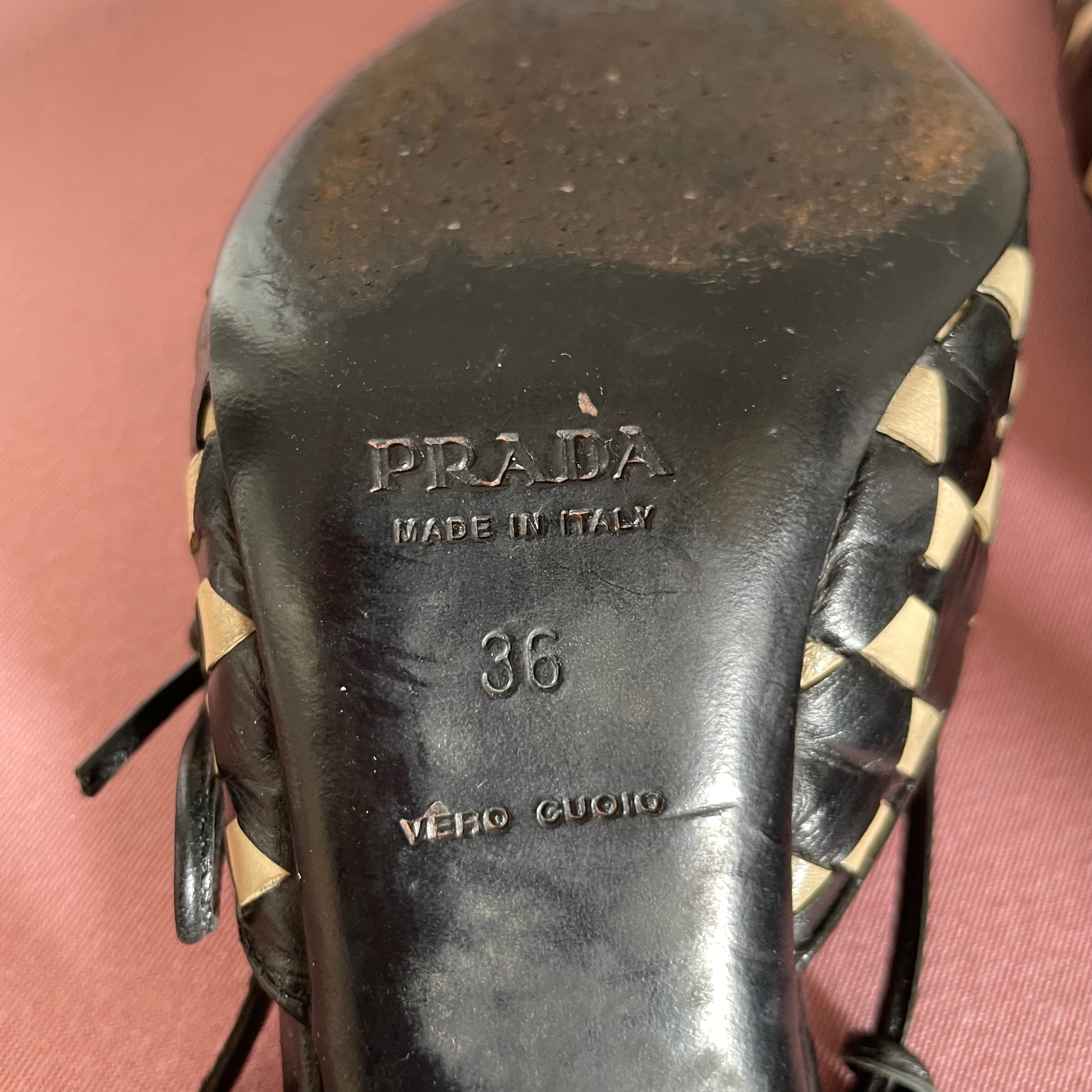 Prada B&W Heels
