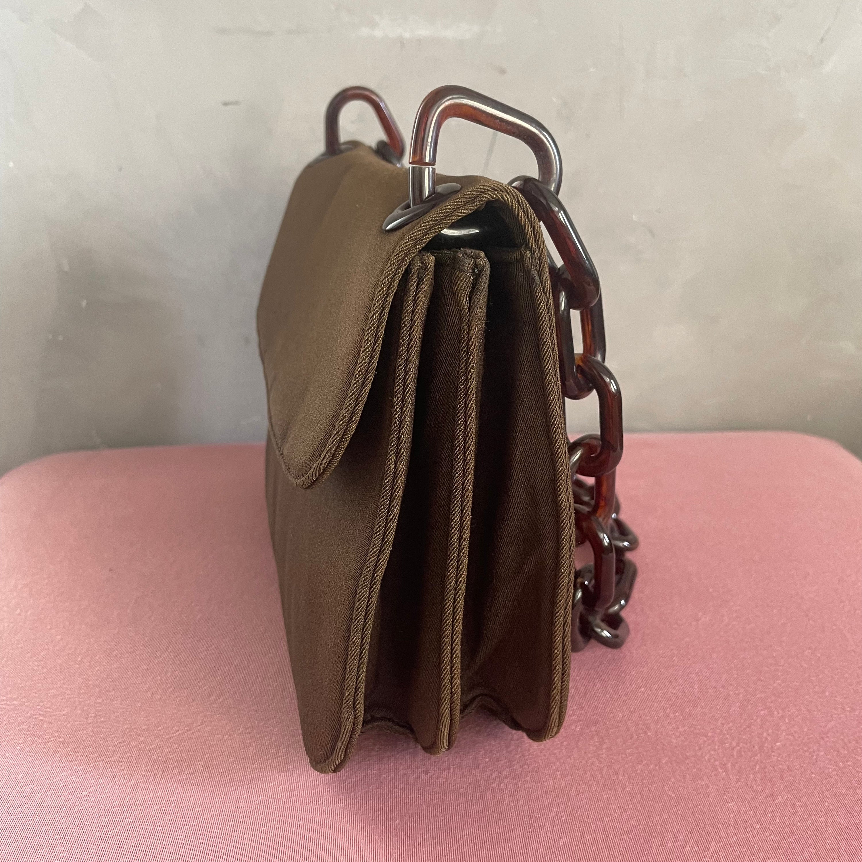 Prada Acrylic Brown Bag