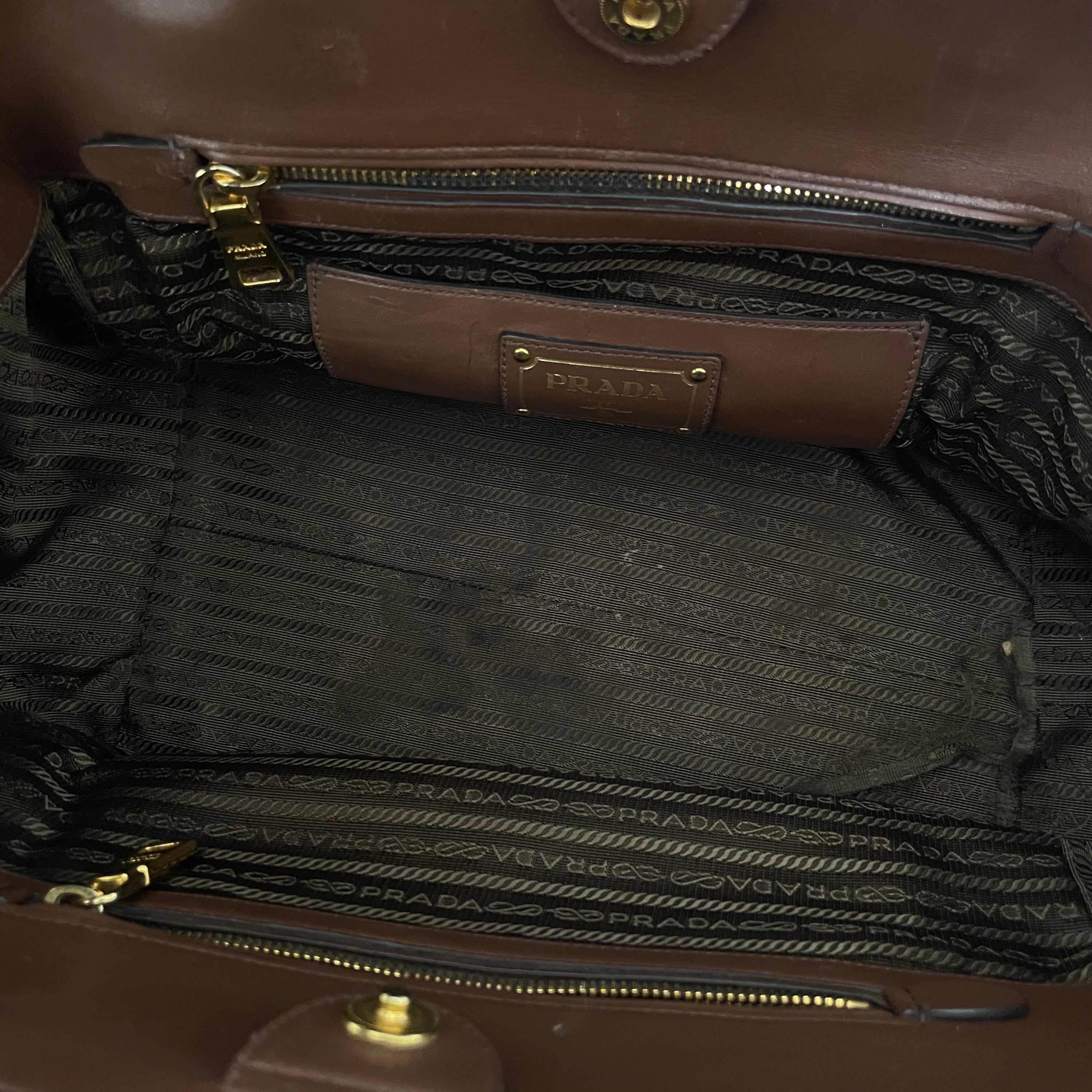 Prada Brown Tote Bag