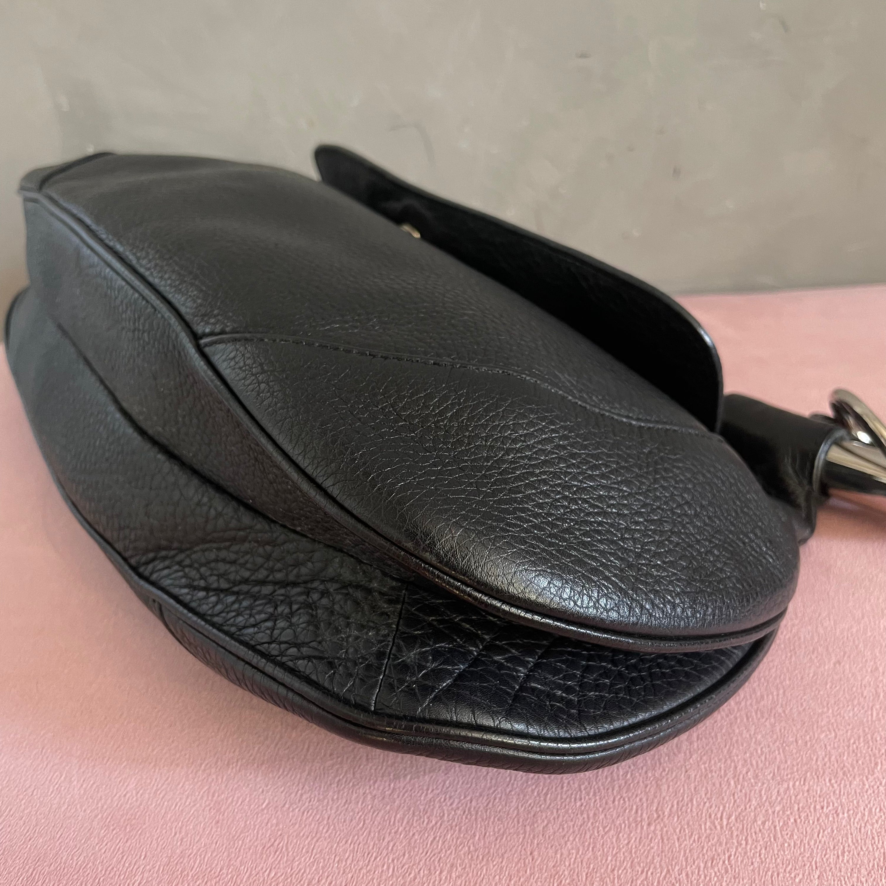 Prada Metal Handle Shoulder Bag