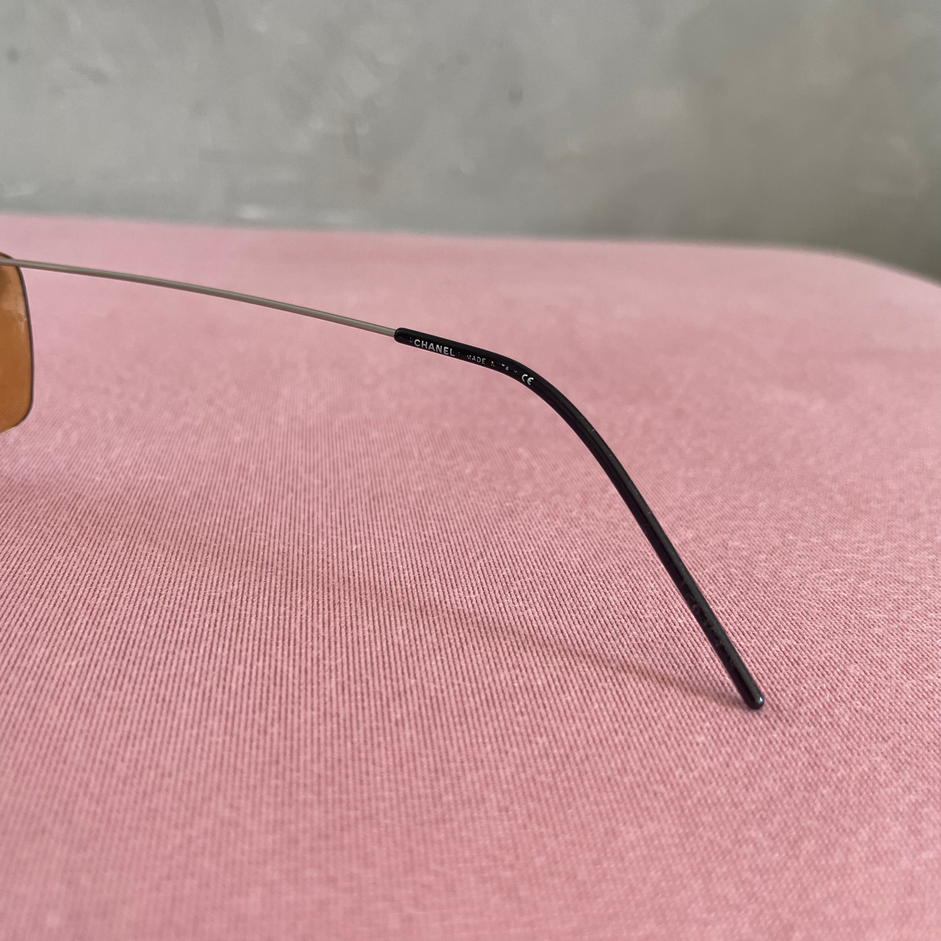 Chanel Logo Orange Sunglasses