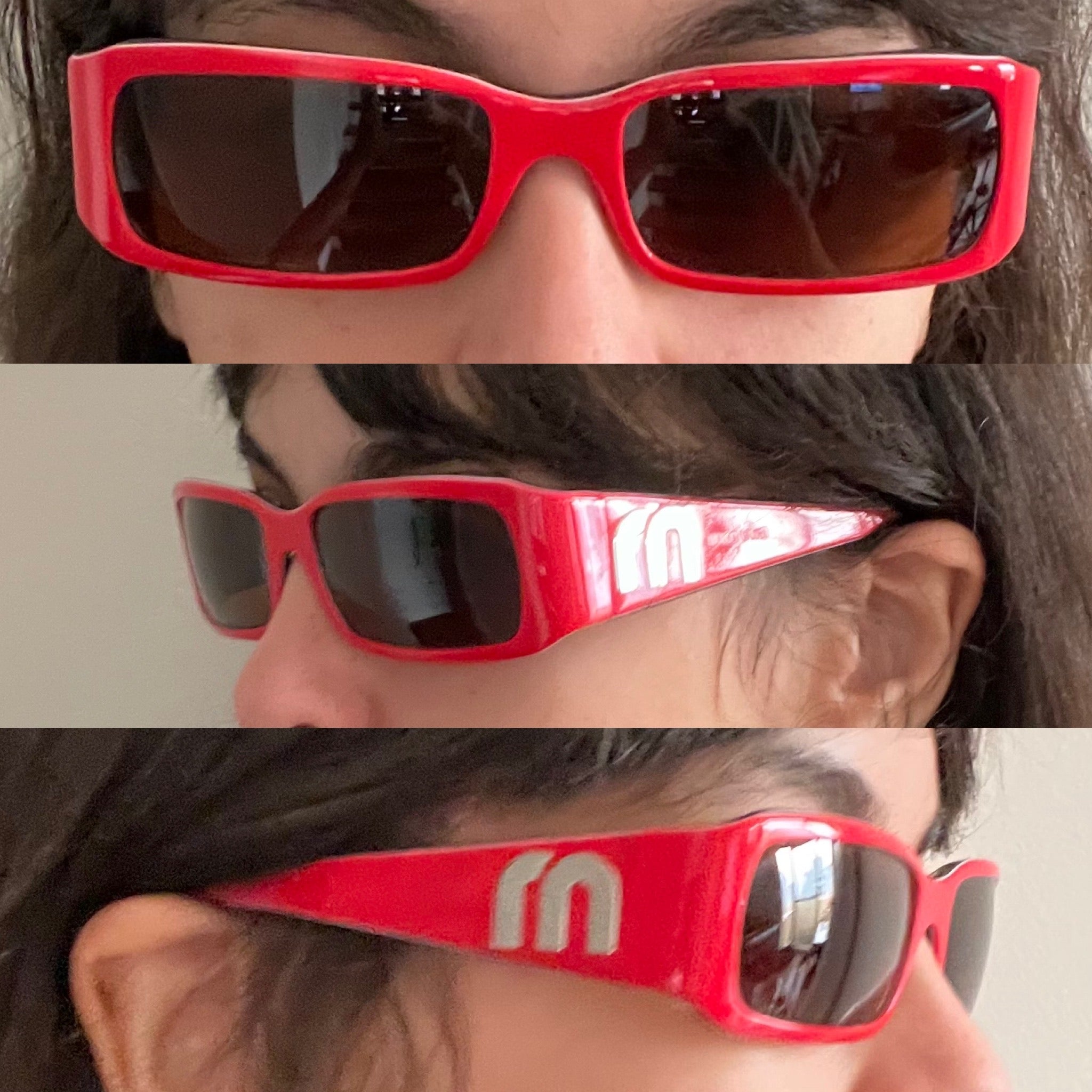 Miu Miu SMU04F Red Sunglasses