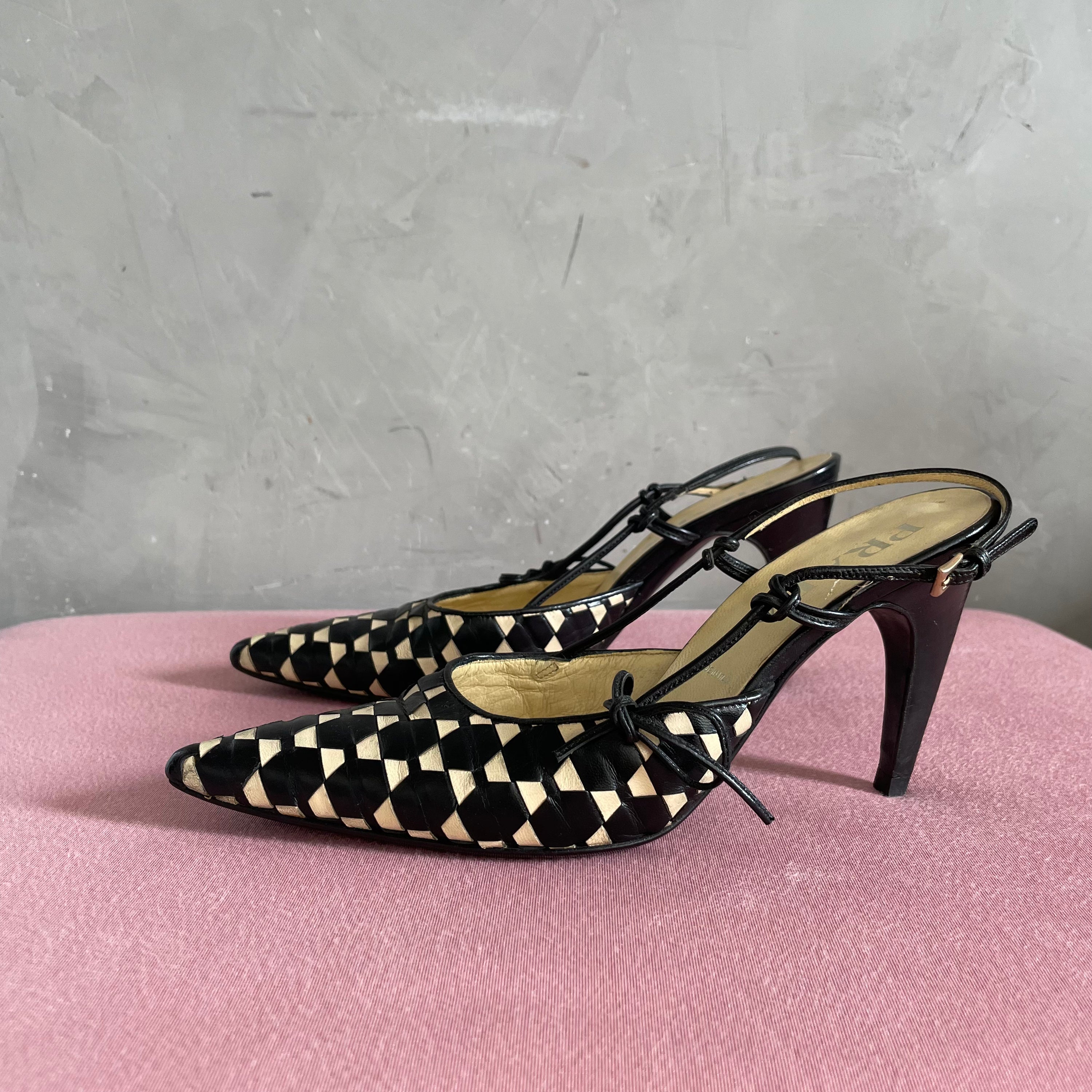 Prada B&W Heels