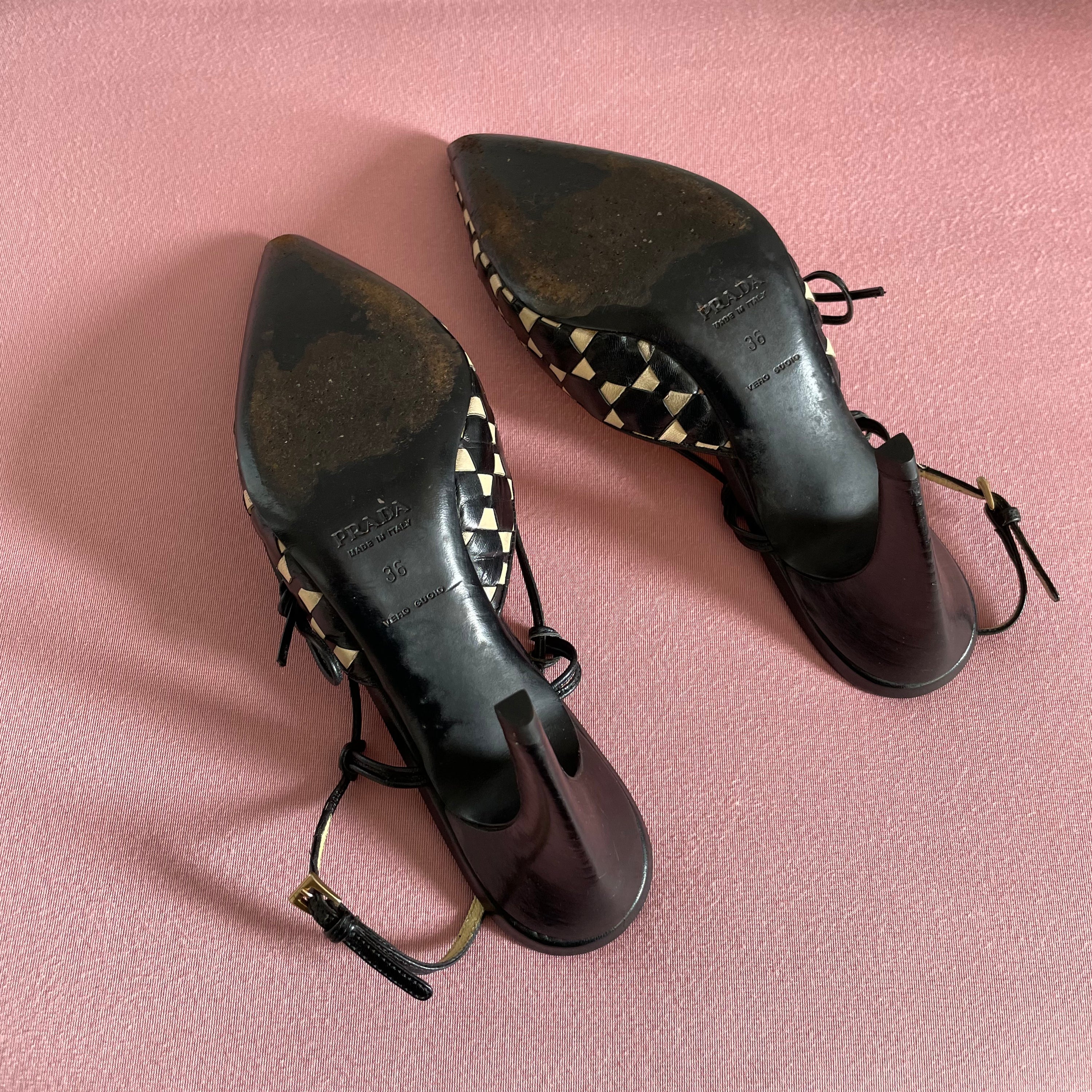 Prada B&W Heels