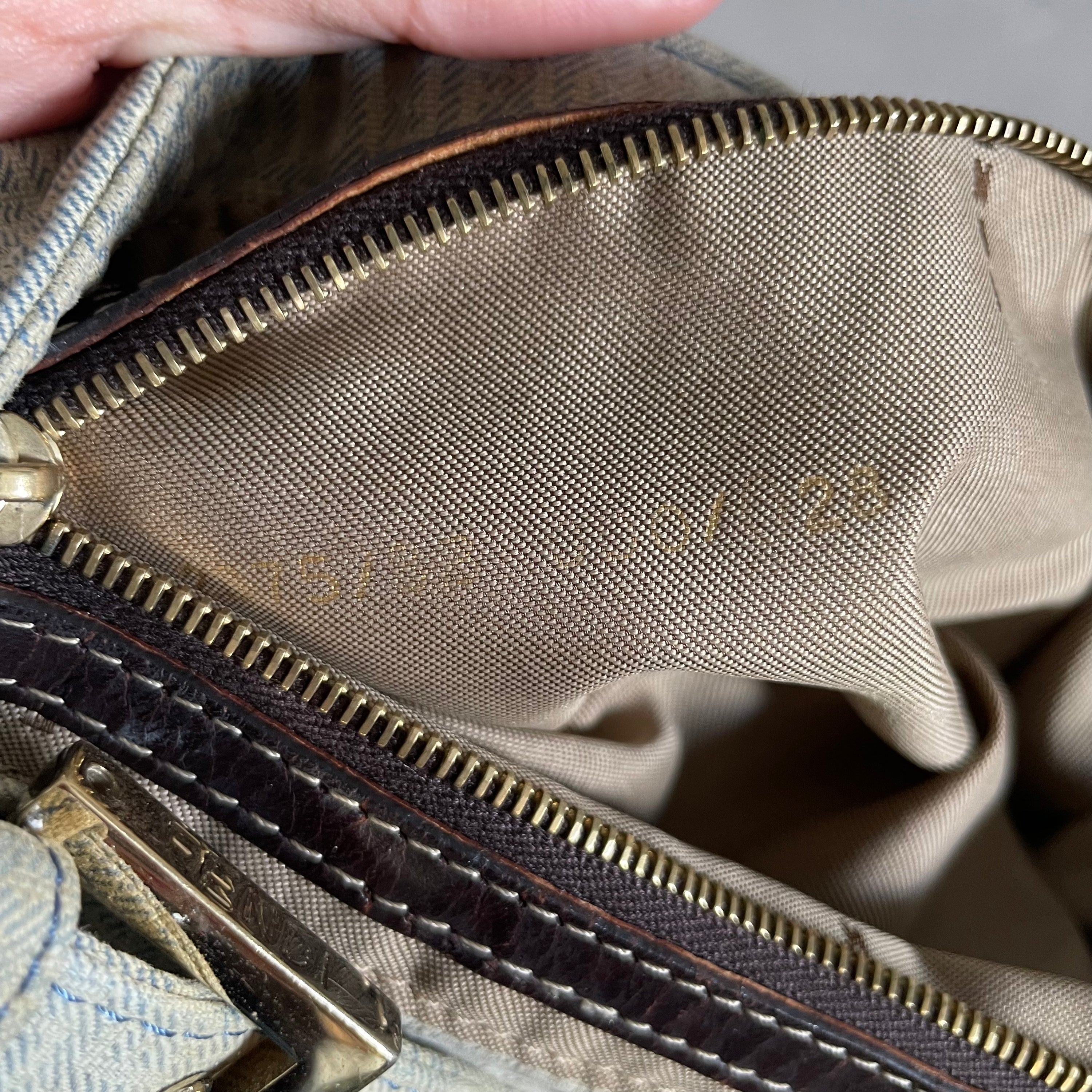 Fendi Denim Monogram Baguette