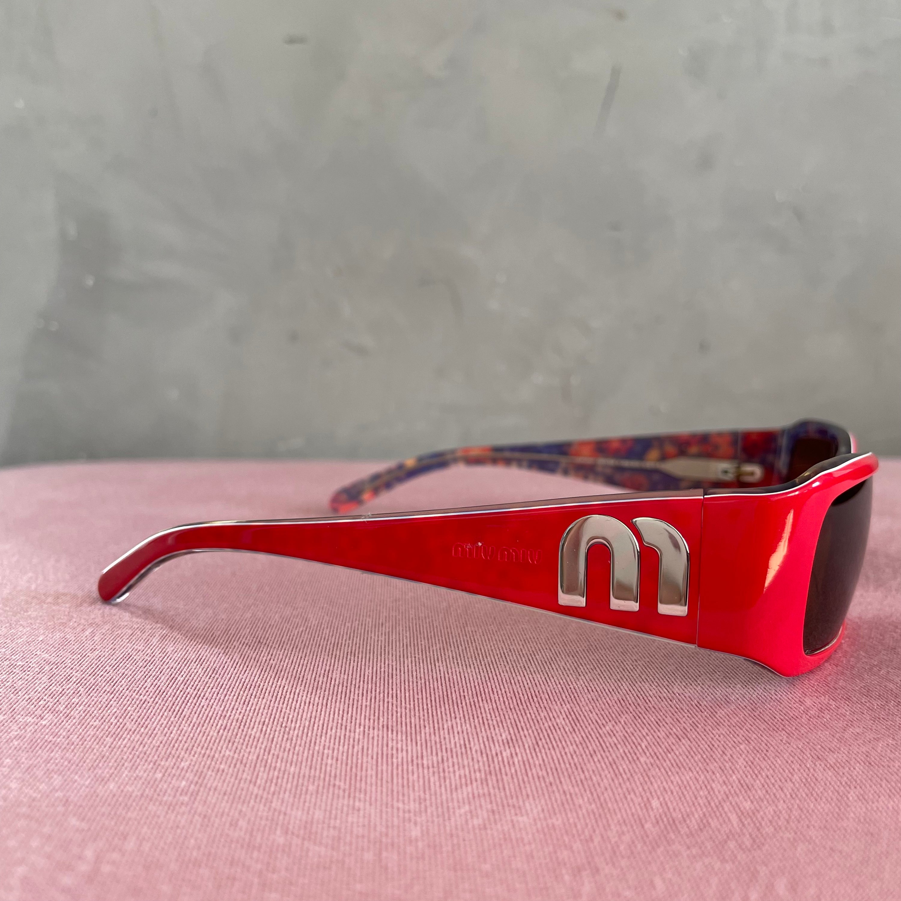 Miu Miu SMU04F Red Sunglasses