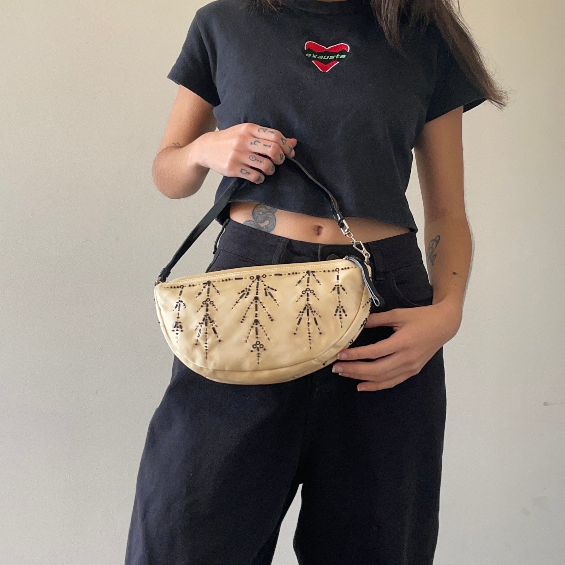 Prada Satin Embroided Bag