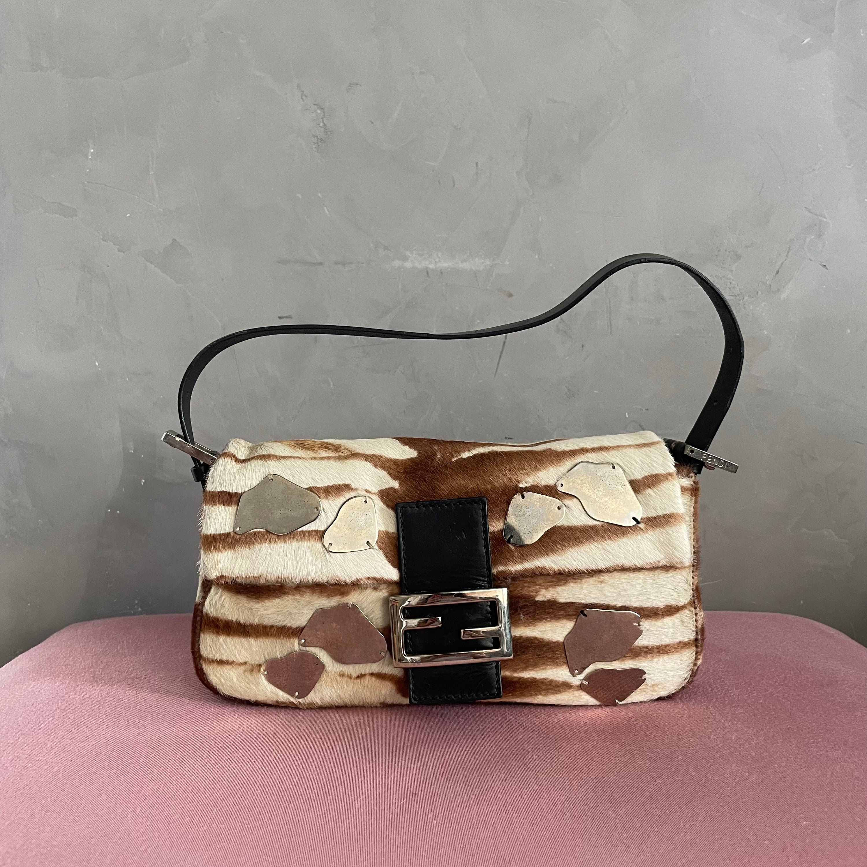 Fendi Limited Baguette: Pony Hair + Mirrors