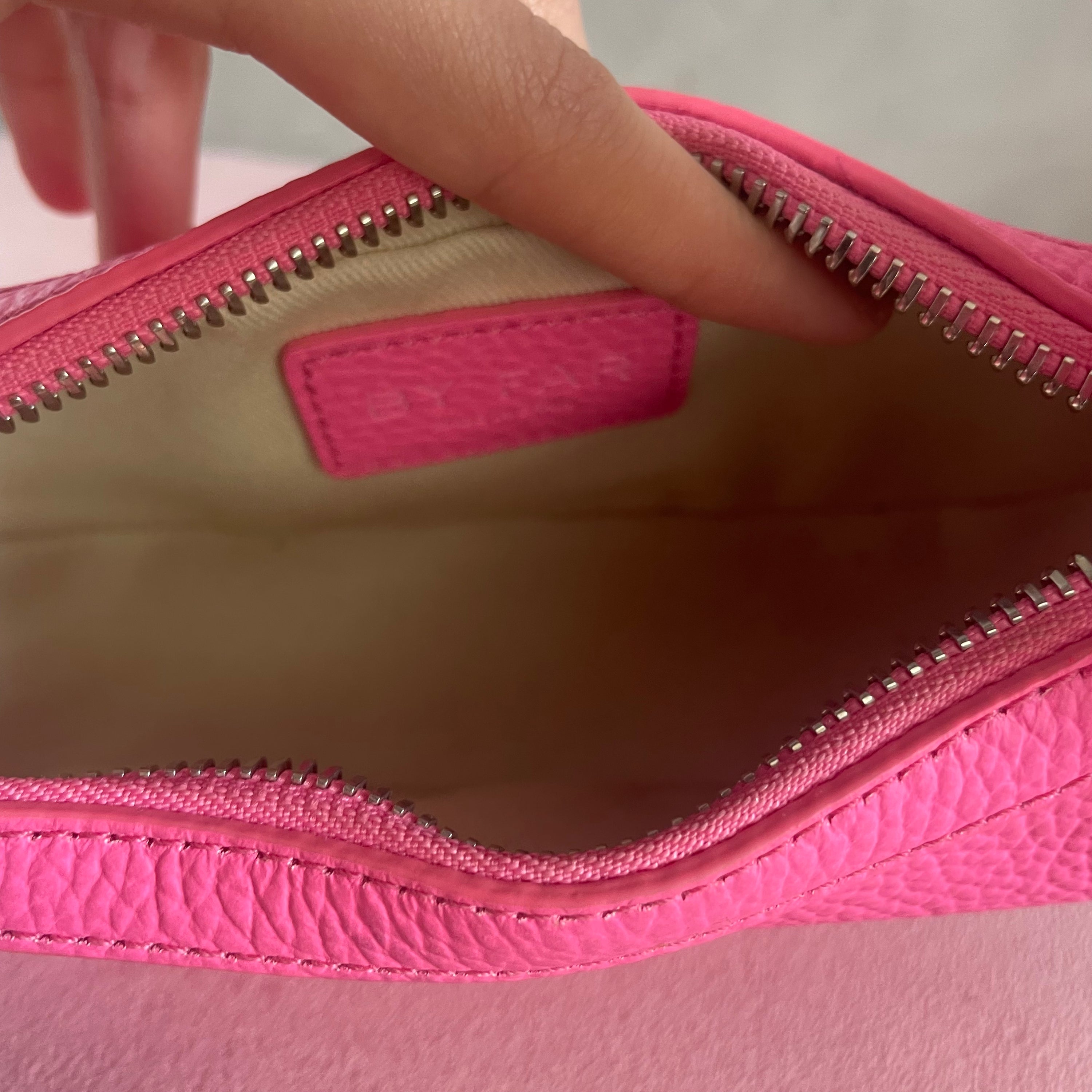 BY FAR Mini Pink Soho Bag