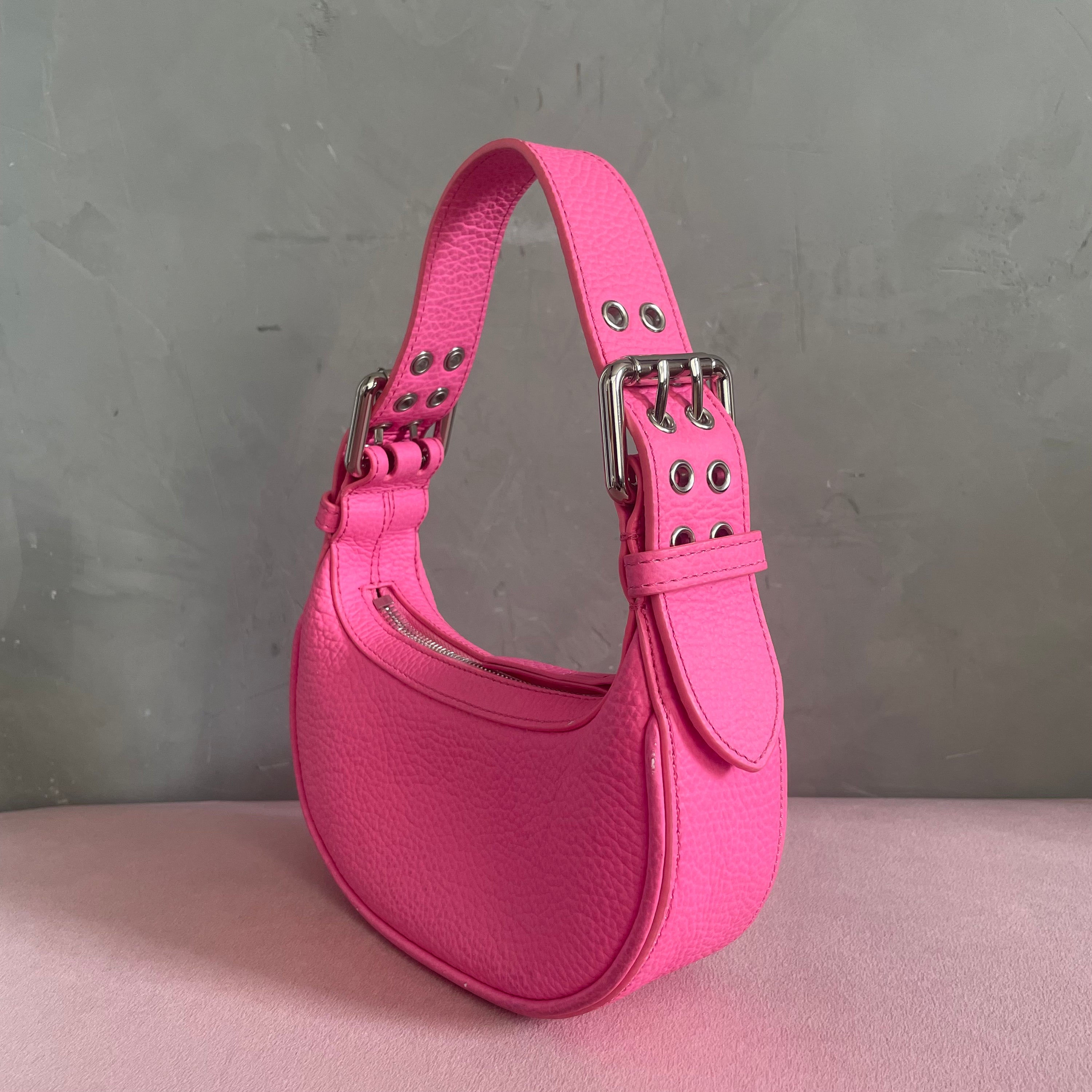 BY FAR Mini Pink Soho Bag