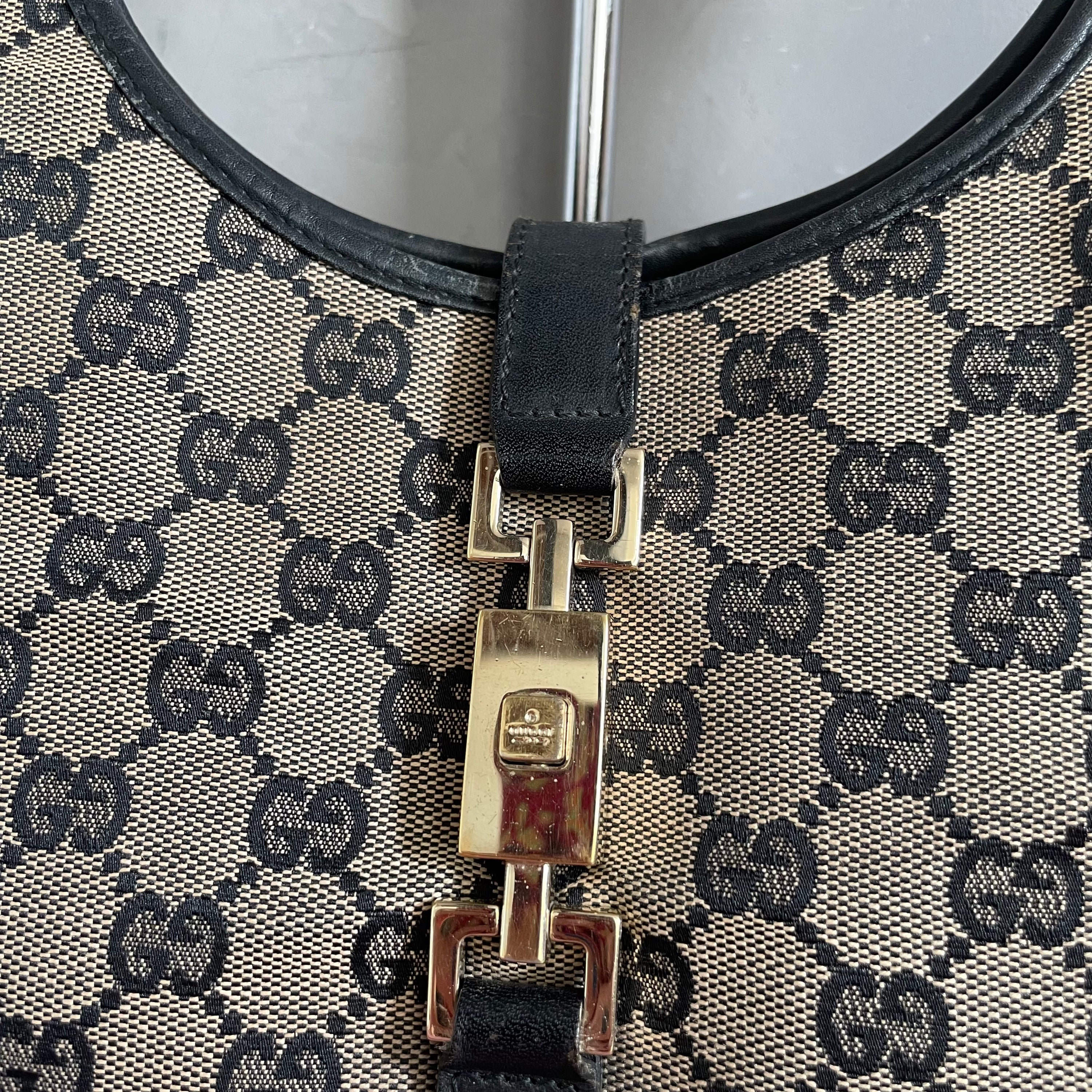 Gucci Monogram Shoulder Jackie Bag