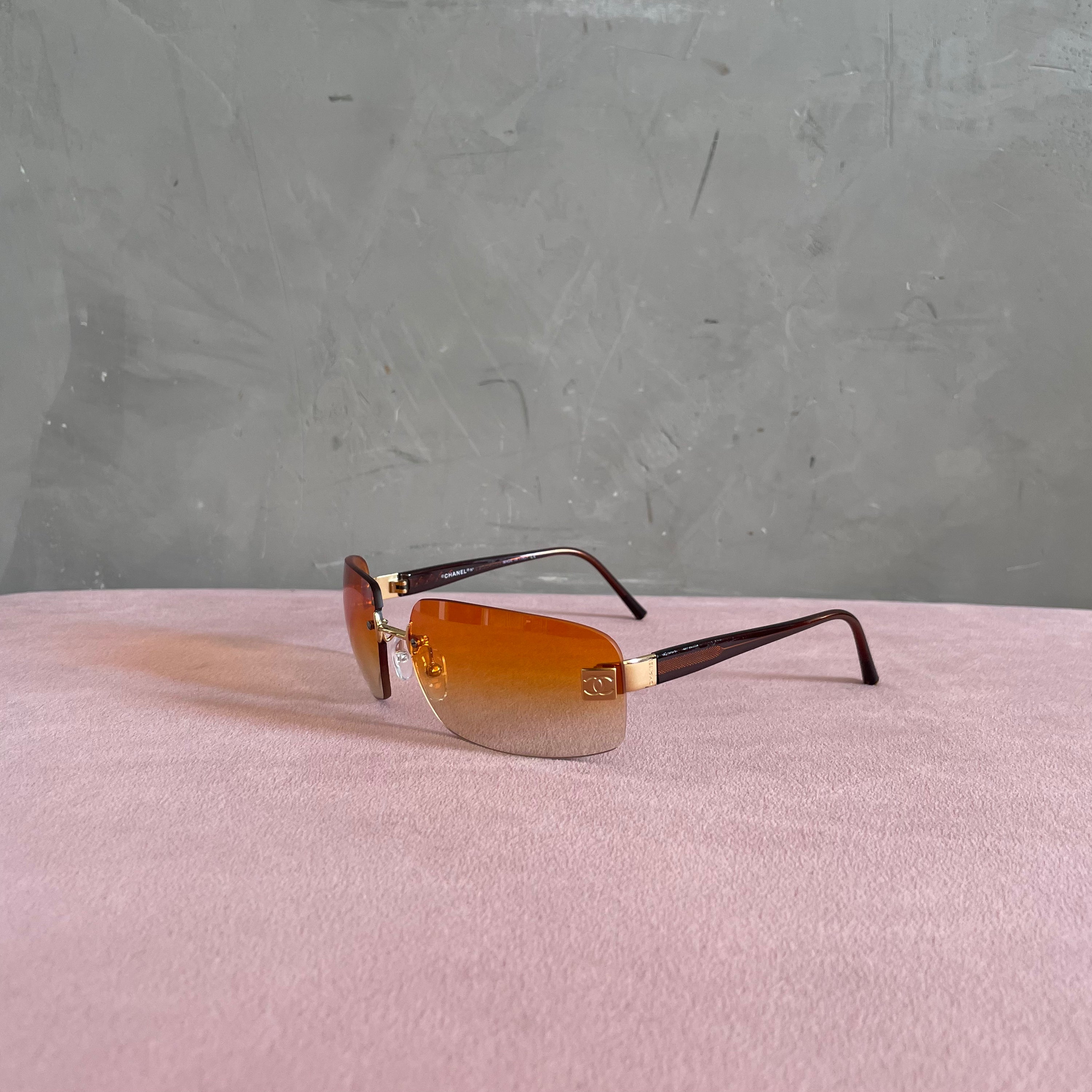 Chanel Orange Y2K 4026 Sunglasses