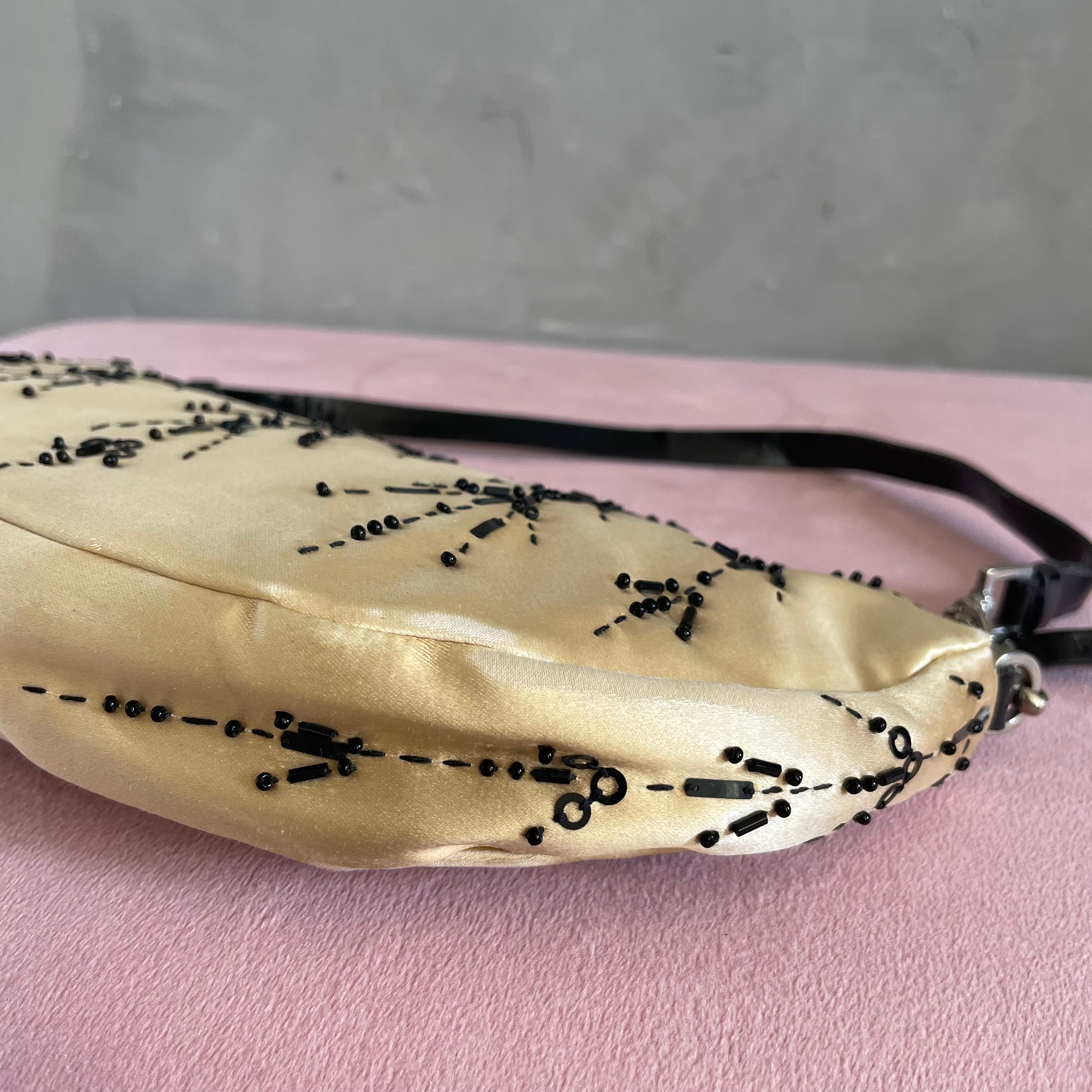 Prada Satin Embroided Bag