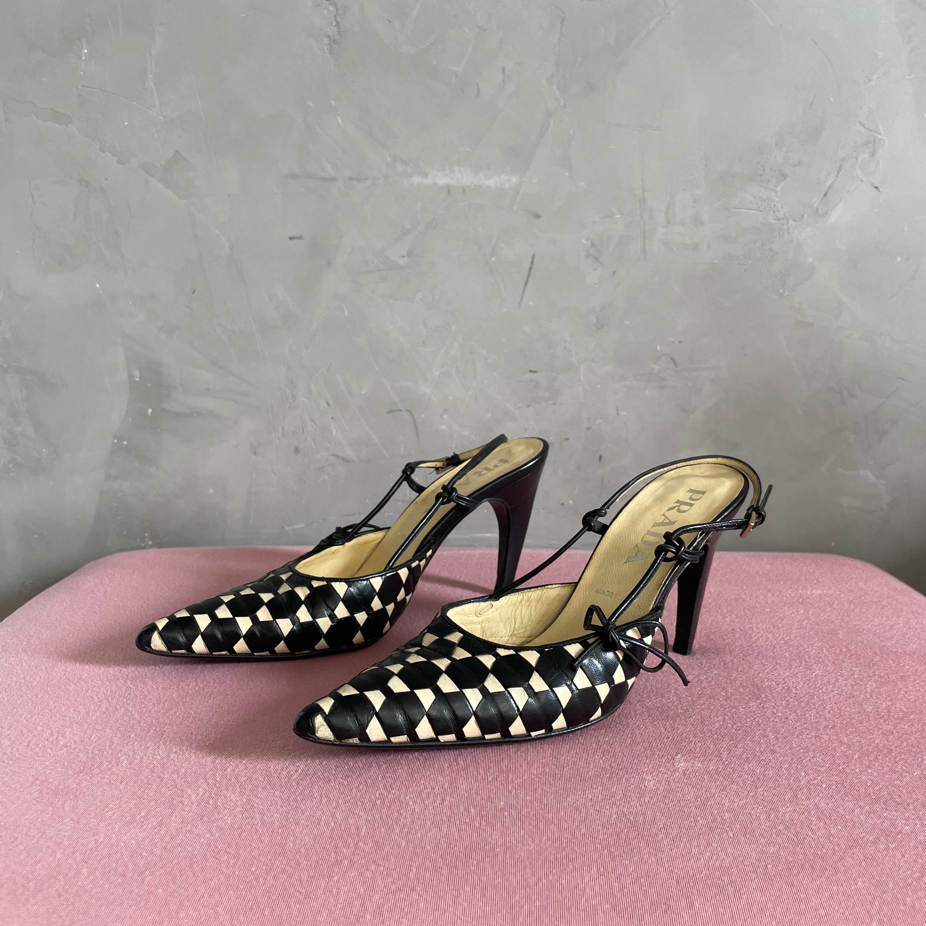 Prada B&W Heels