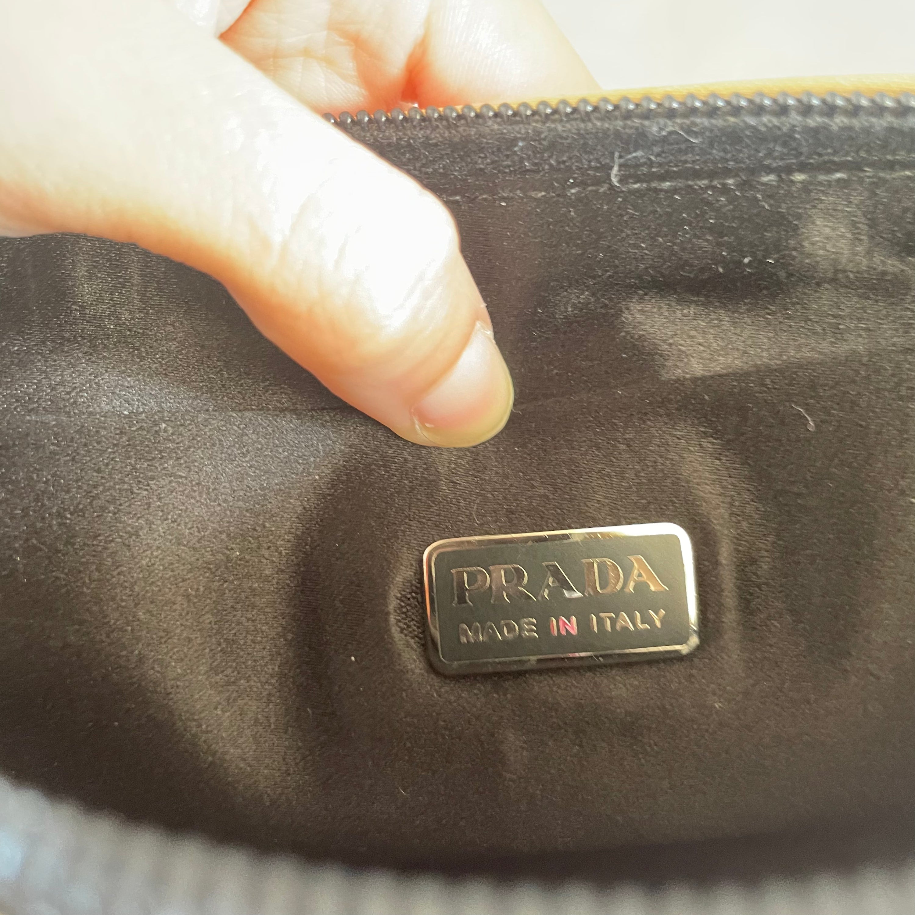 Prada Satin Embroided Bag