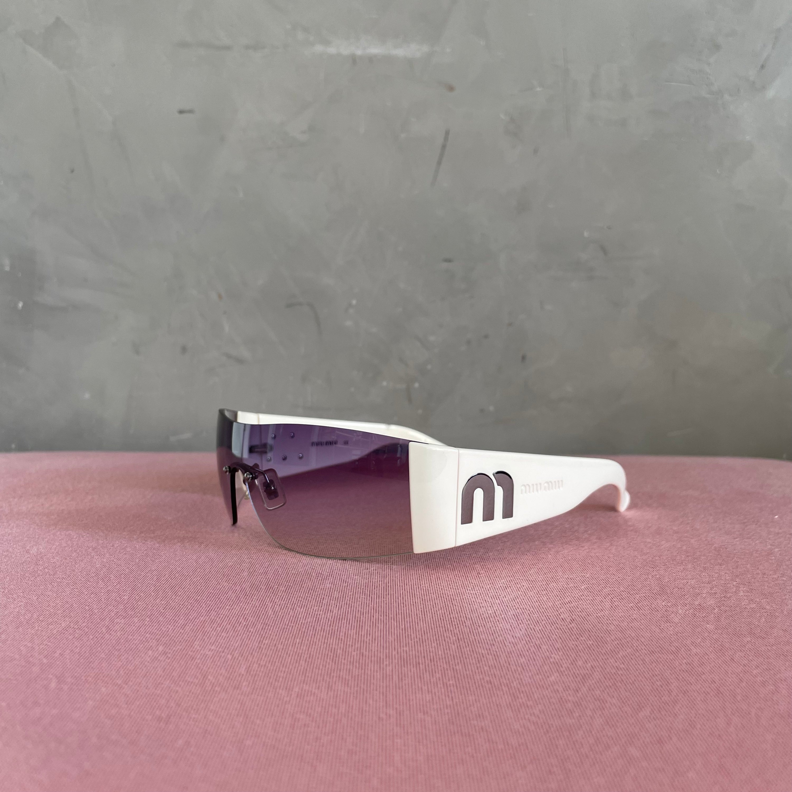Miu Miu SMU11F White Sunglasses