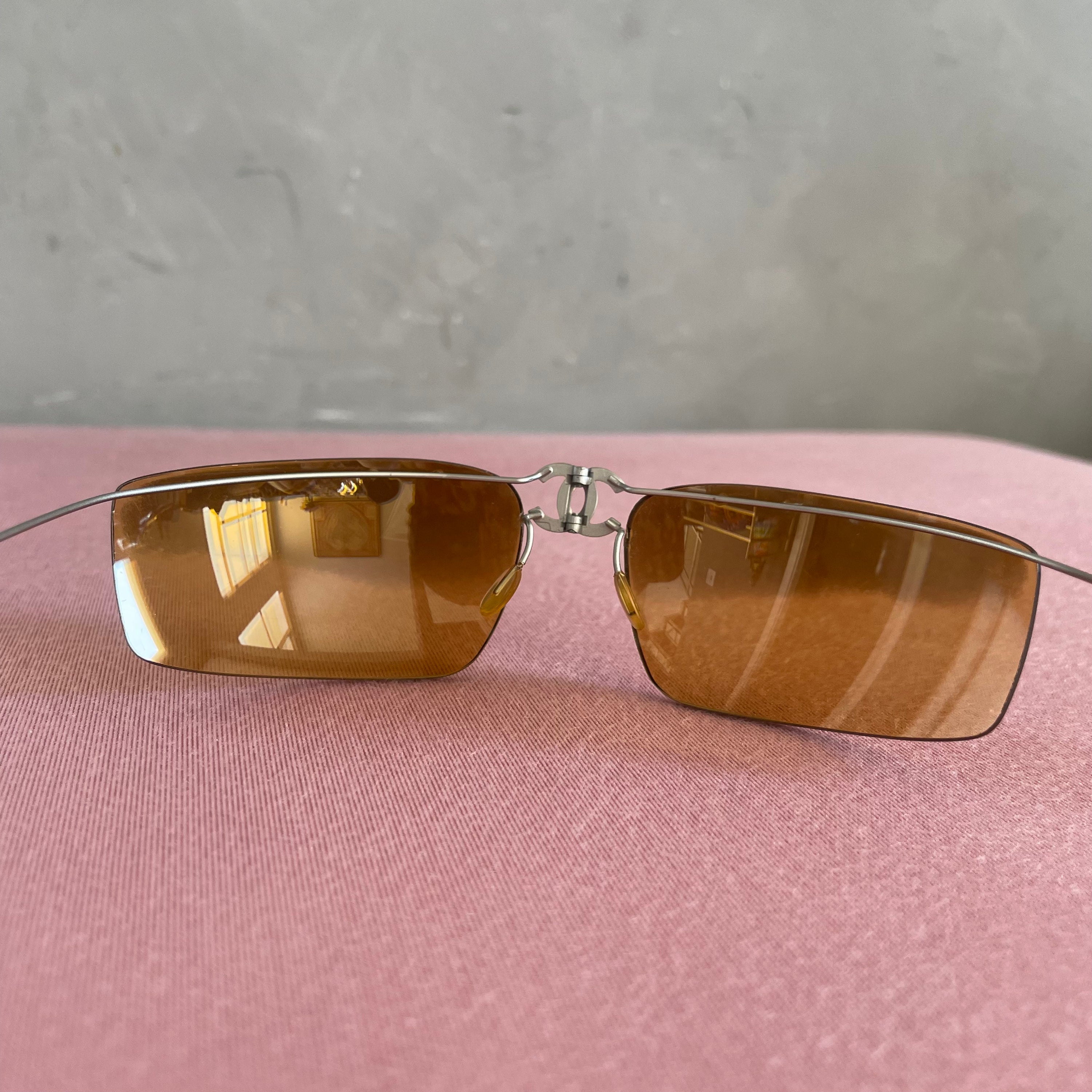 Chanel Logo Orange Sunglasses