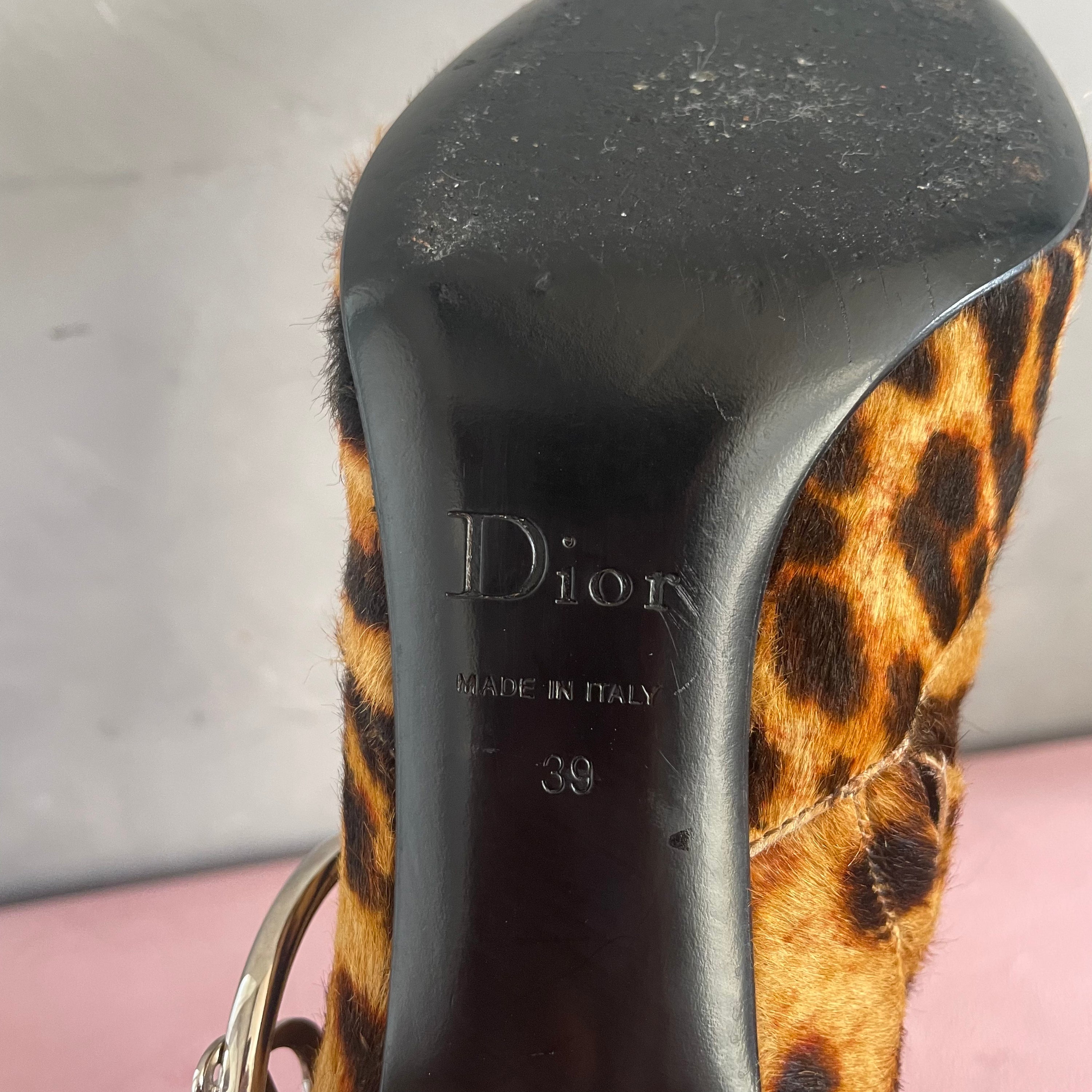 Dior Leopard Heels