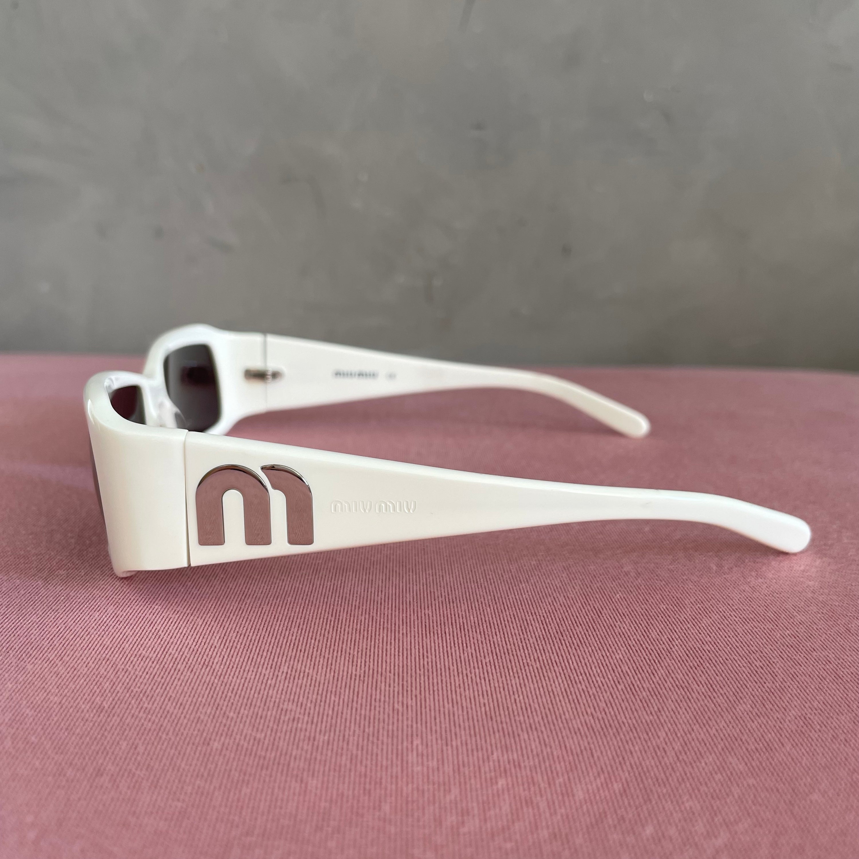 Miu Miu SMU04F White Sunglasses