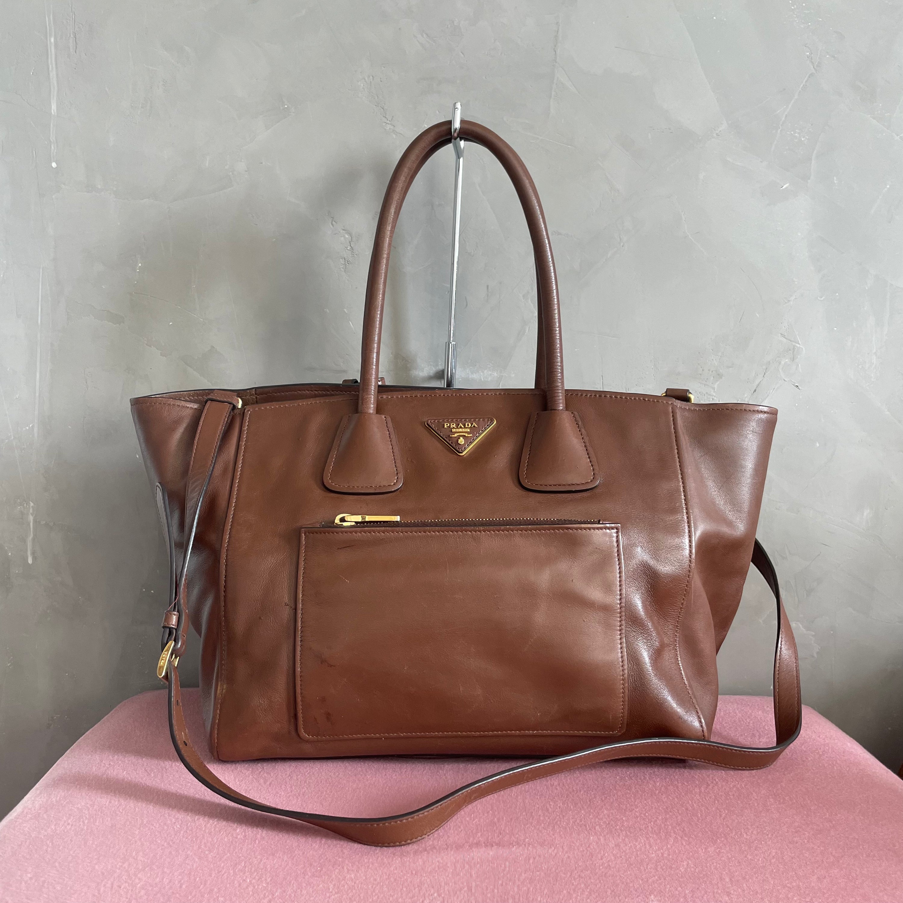 Prada Brown Tote Bag