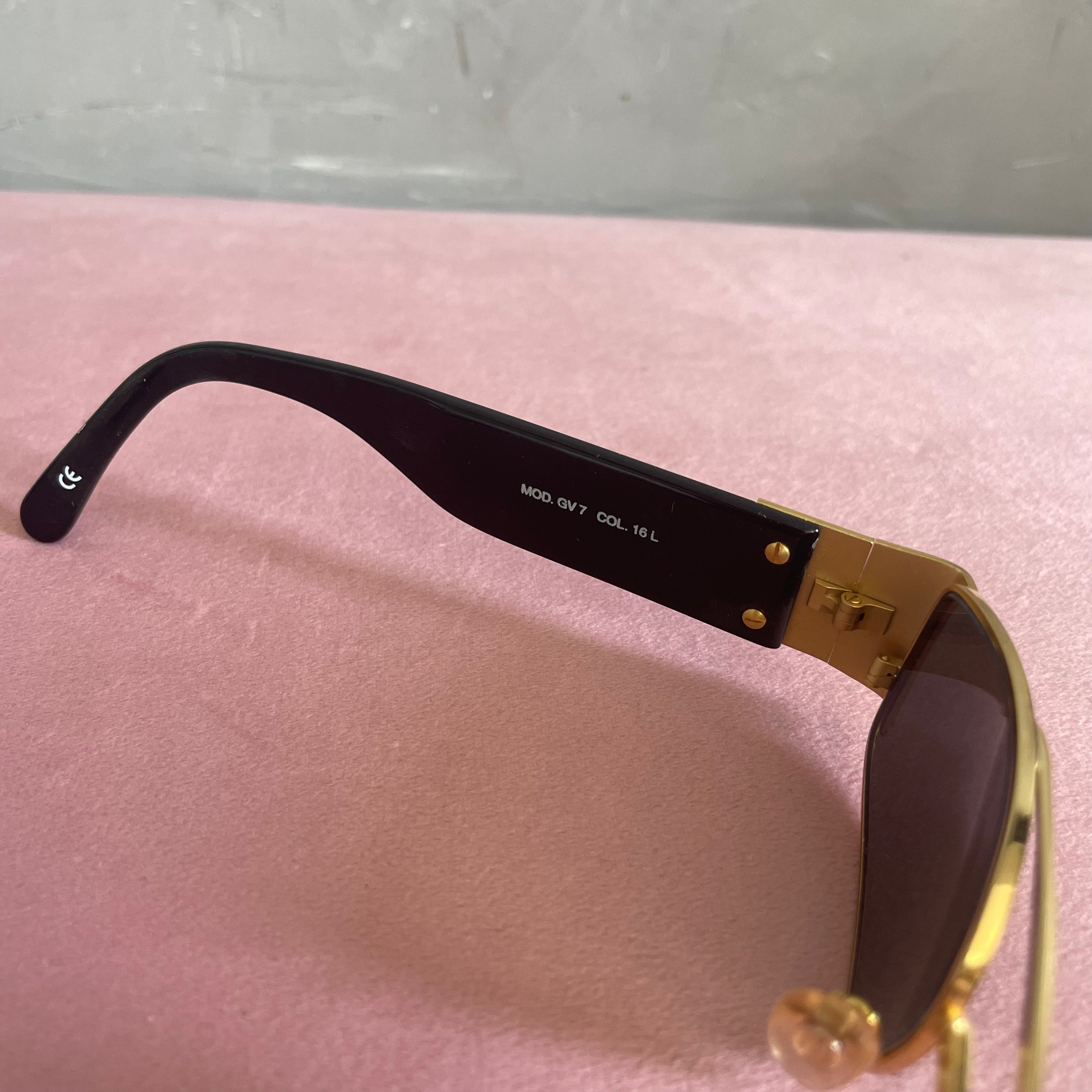 Gianni Versace Black GV7 Sunglasses