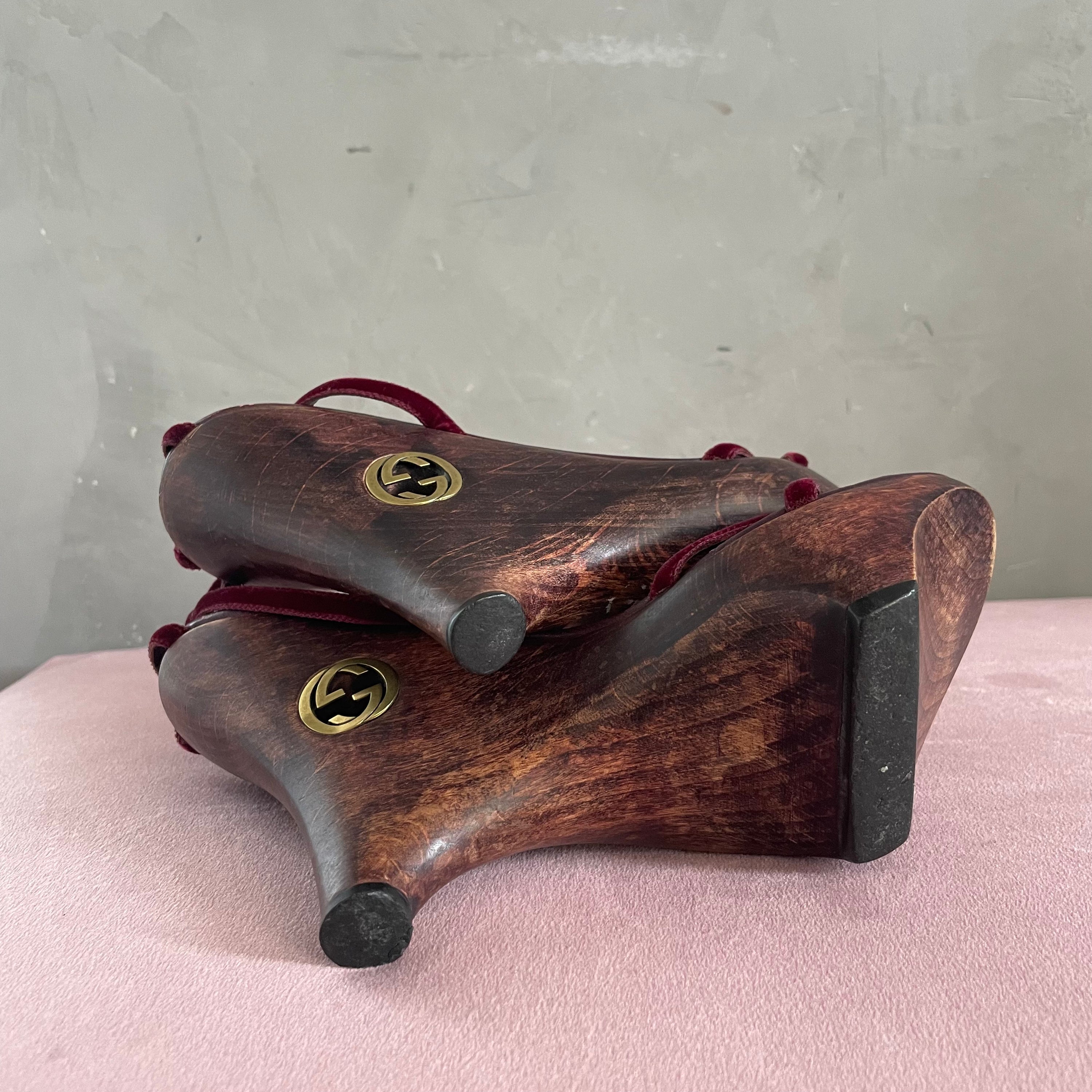 Gucci Wooden Wedge